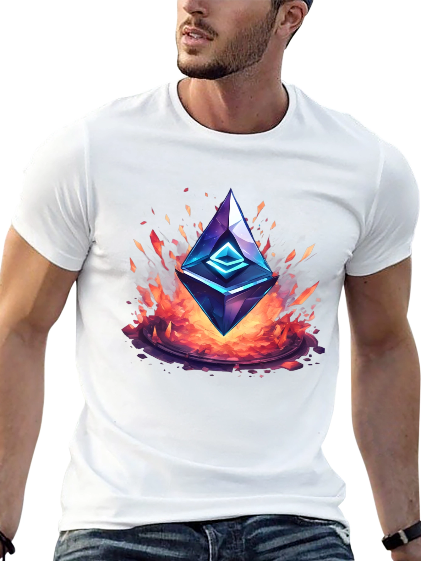 Ethereum Flame T-Shirt - Crypto Fashion