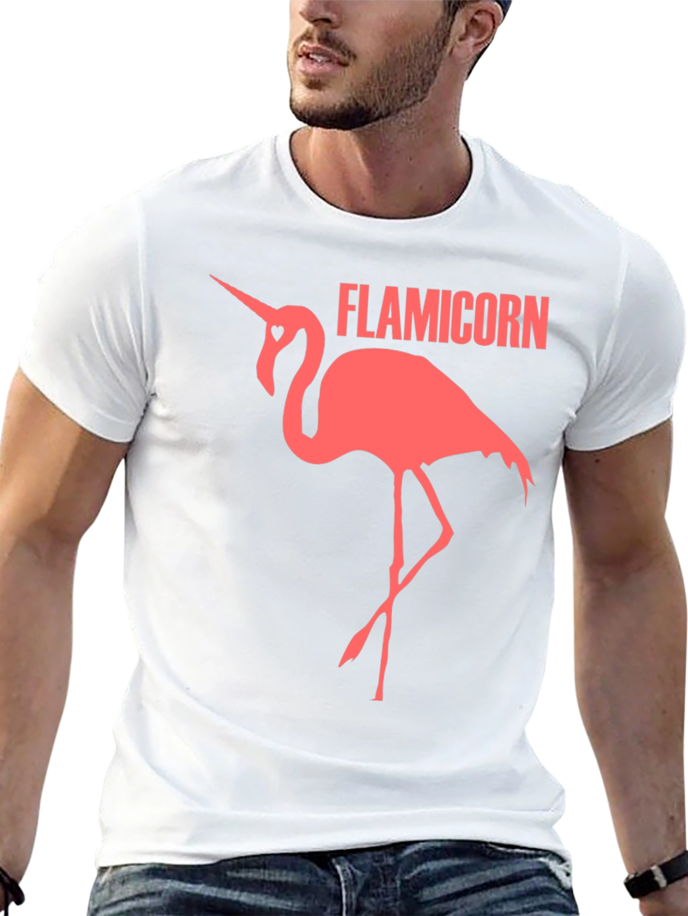Flamicorn Graphic Tee - Black Cotton