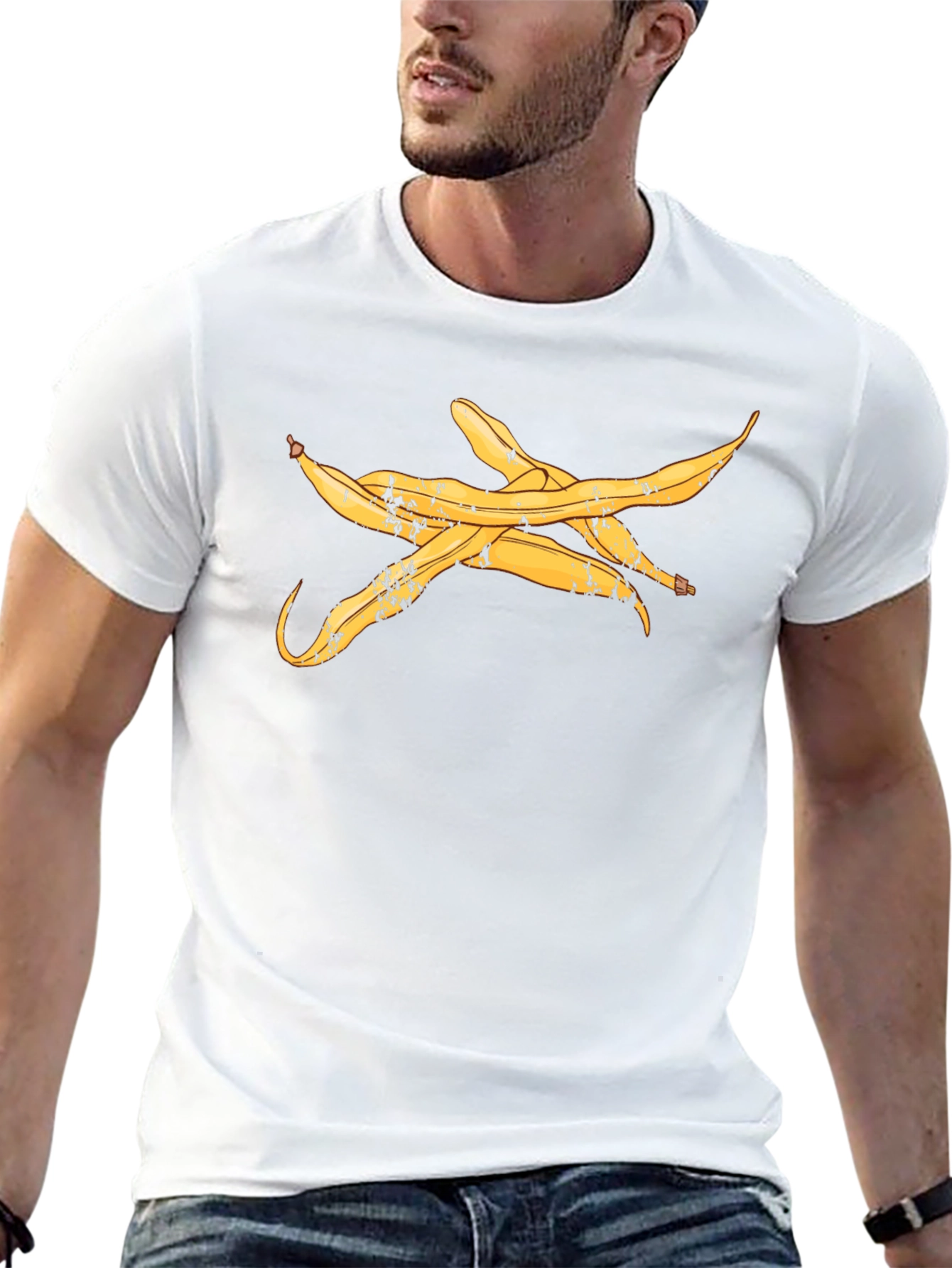 Banana Peel Graphic Tee - Casual Style