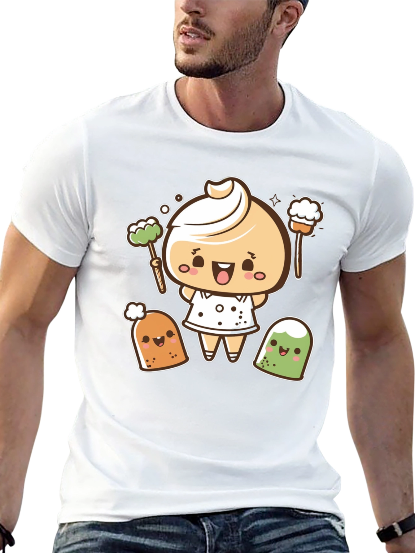Cute Dumpling Cartoon T-Shirt