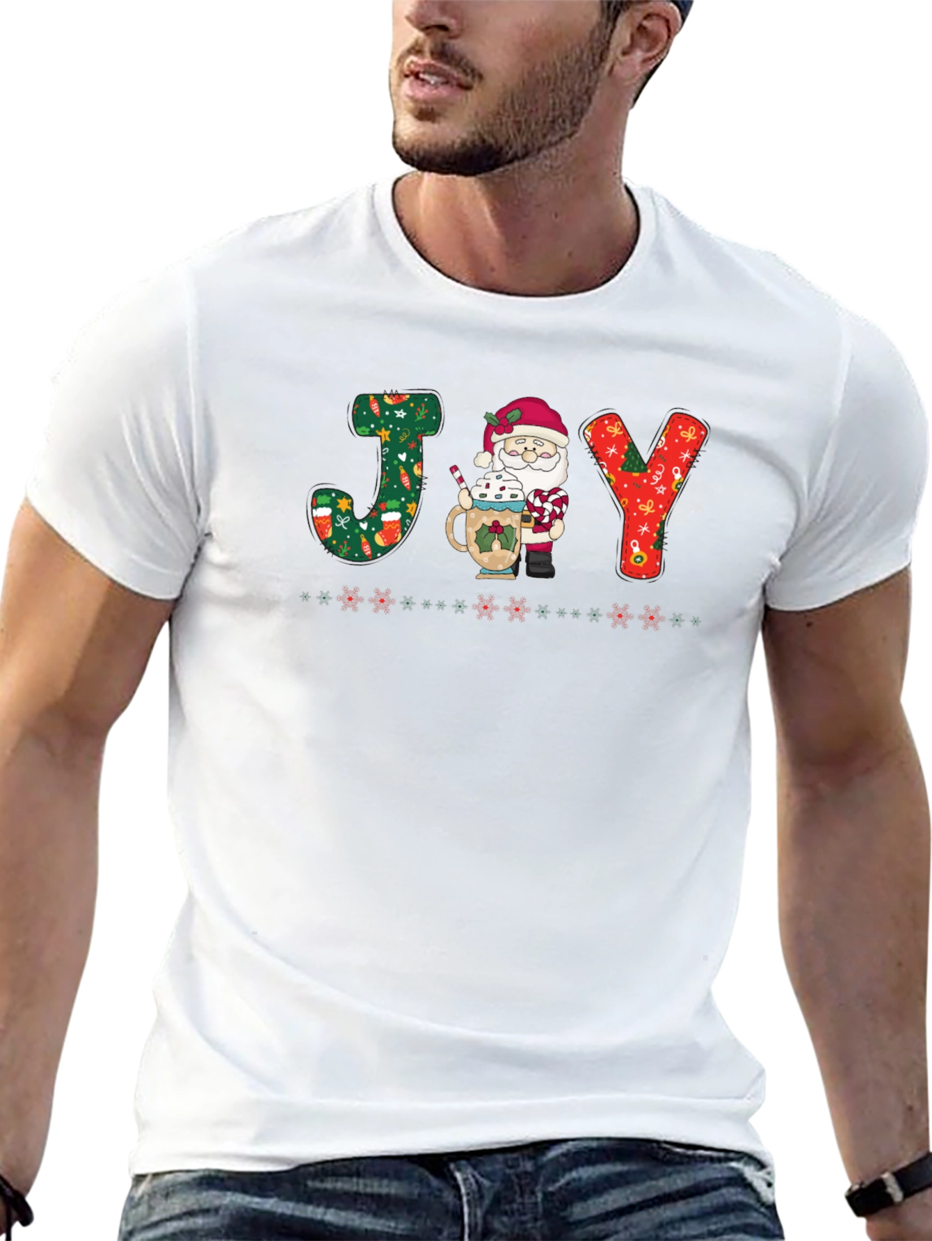 Festive Santa JOY T-Shirt