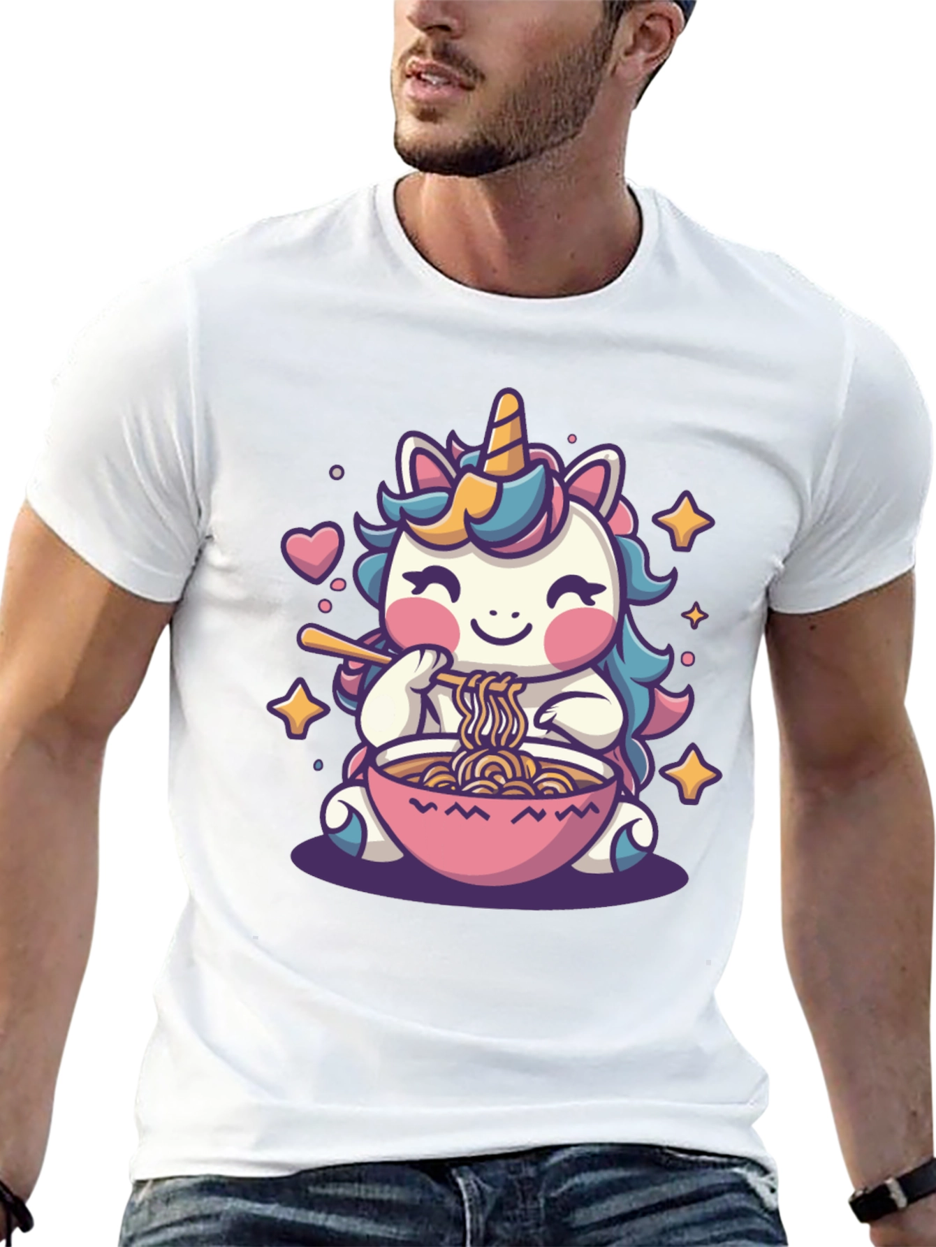 Unicorn Ramen Black T-Shirt