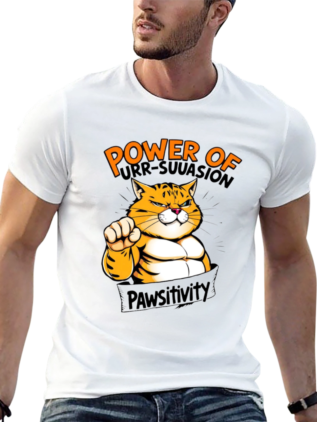 Power of Purr-Suasion Black T-Shirt