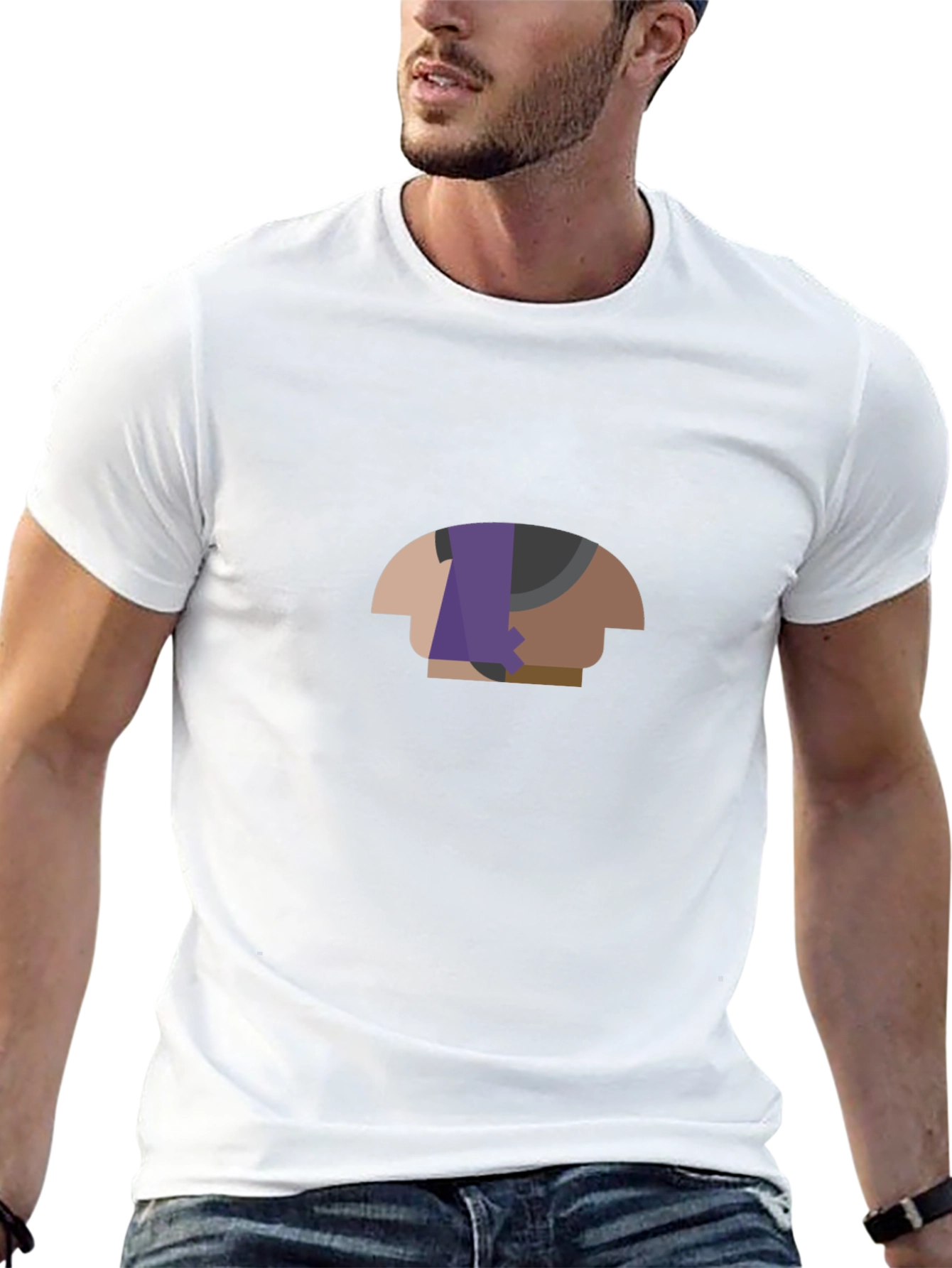 Abstract Graphic Print Tee