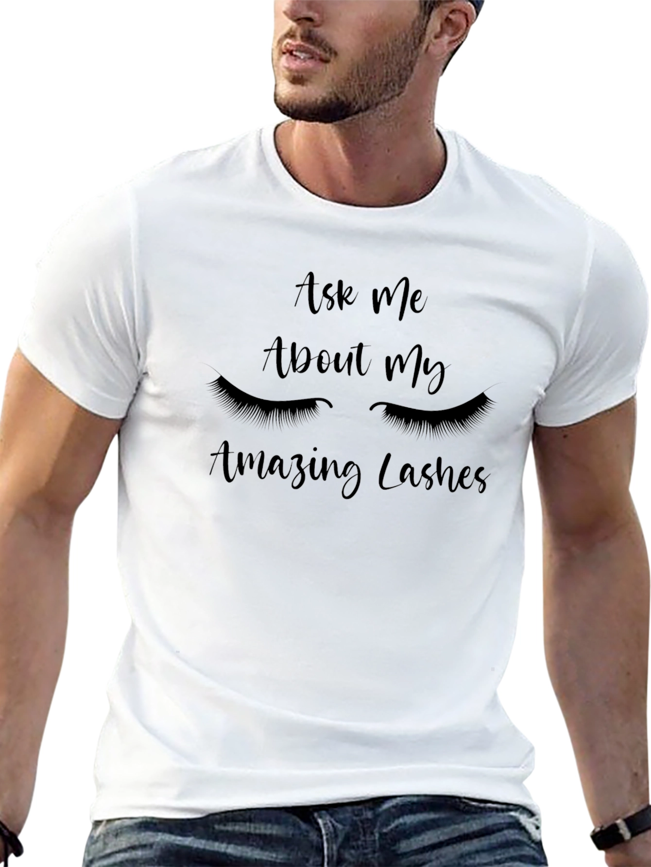 Ask Me About My Lashes Graphic T-Shirt