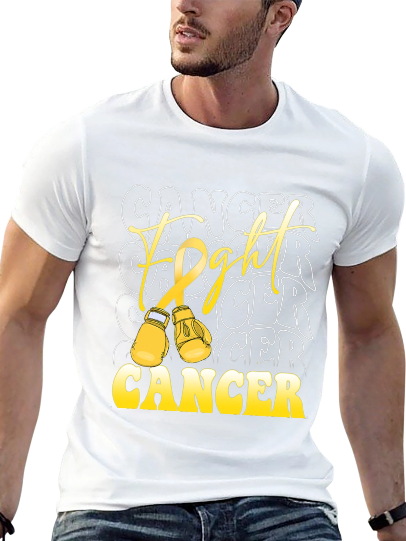 Fight Cancer Tee - Boxing Glove Design