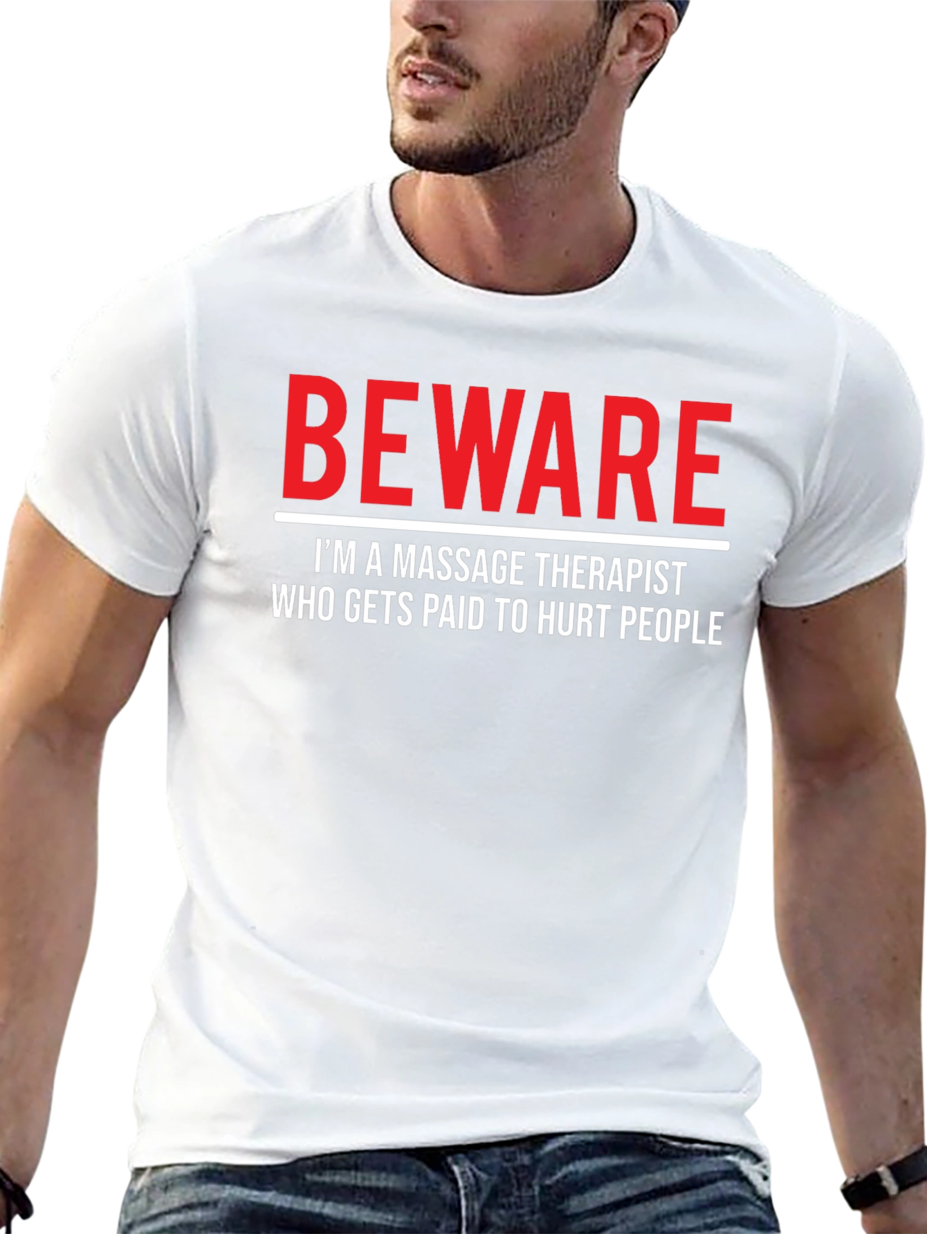 Beware Massage Therapist Graphic T-Shirt