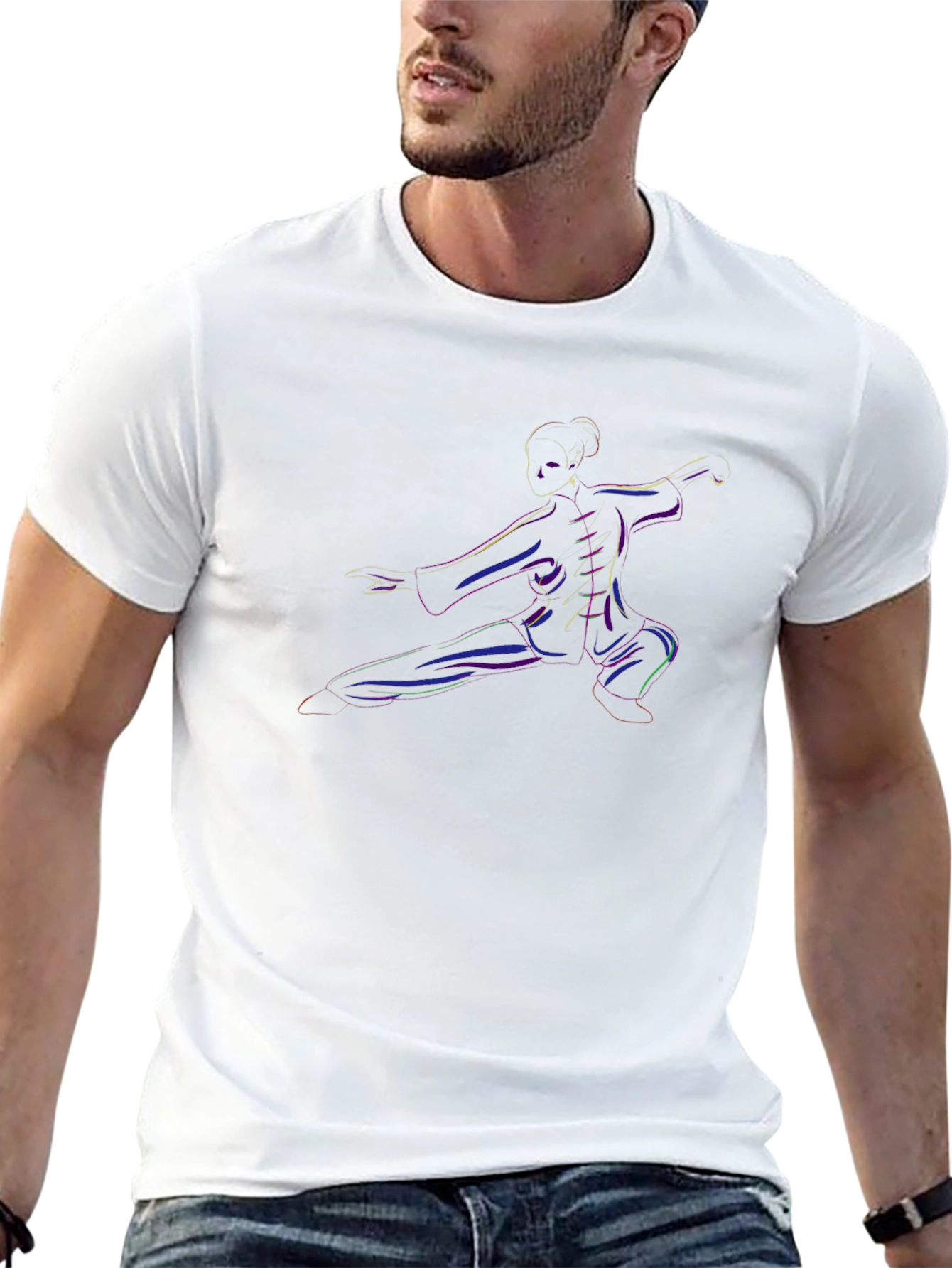 Tai Chi Graphic Tee - Martial Arts Style