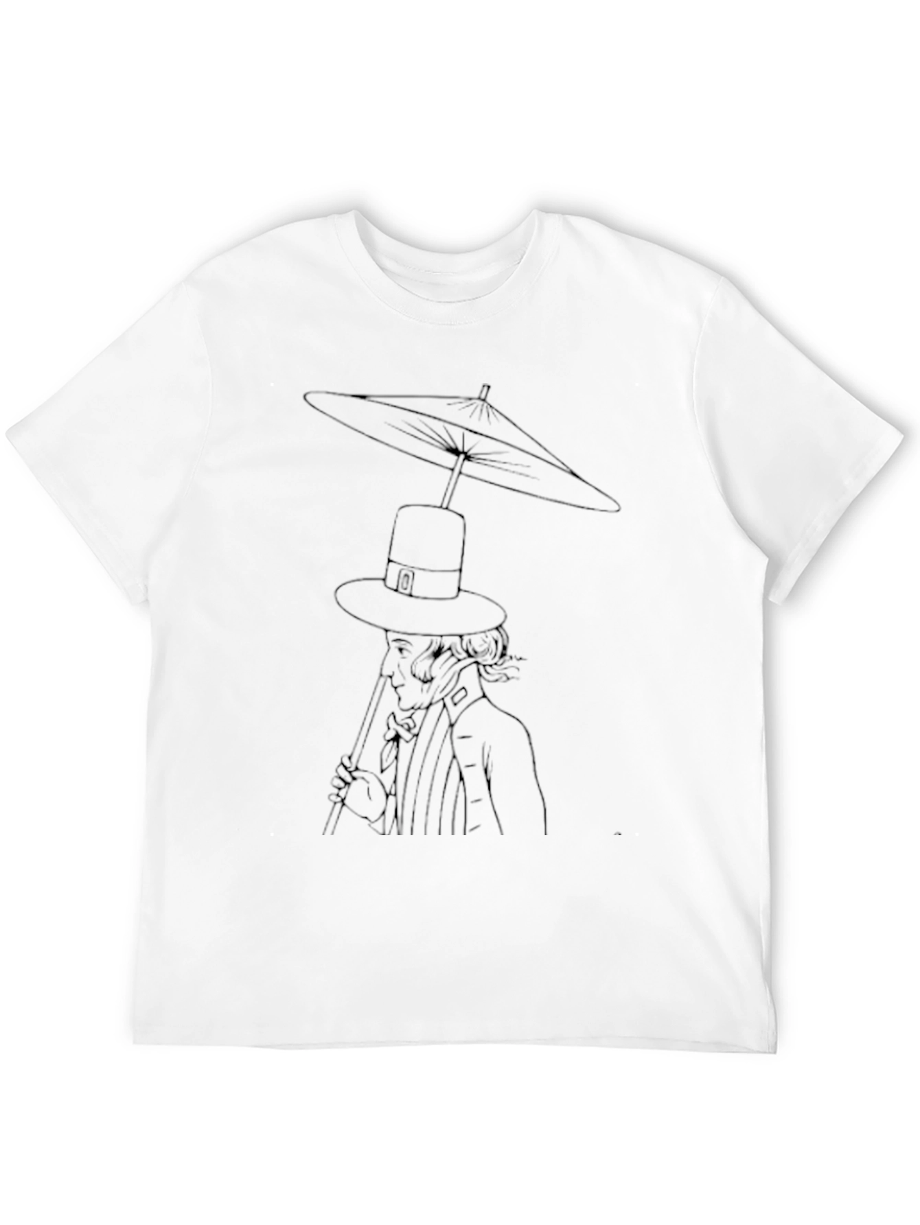 Unique Line Art Graphic Tee