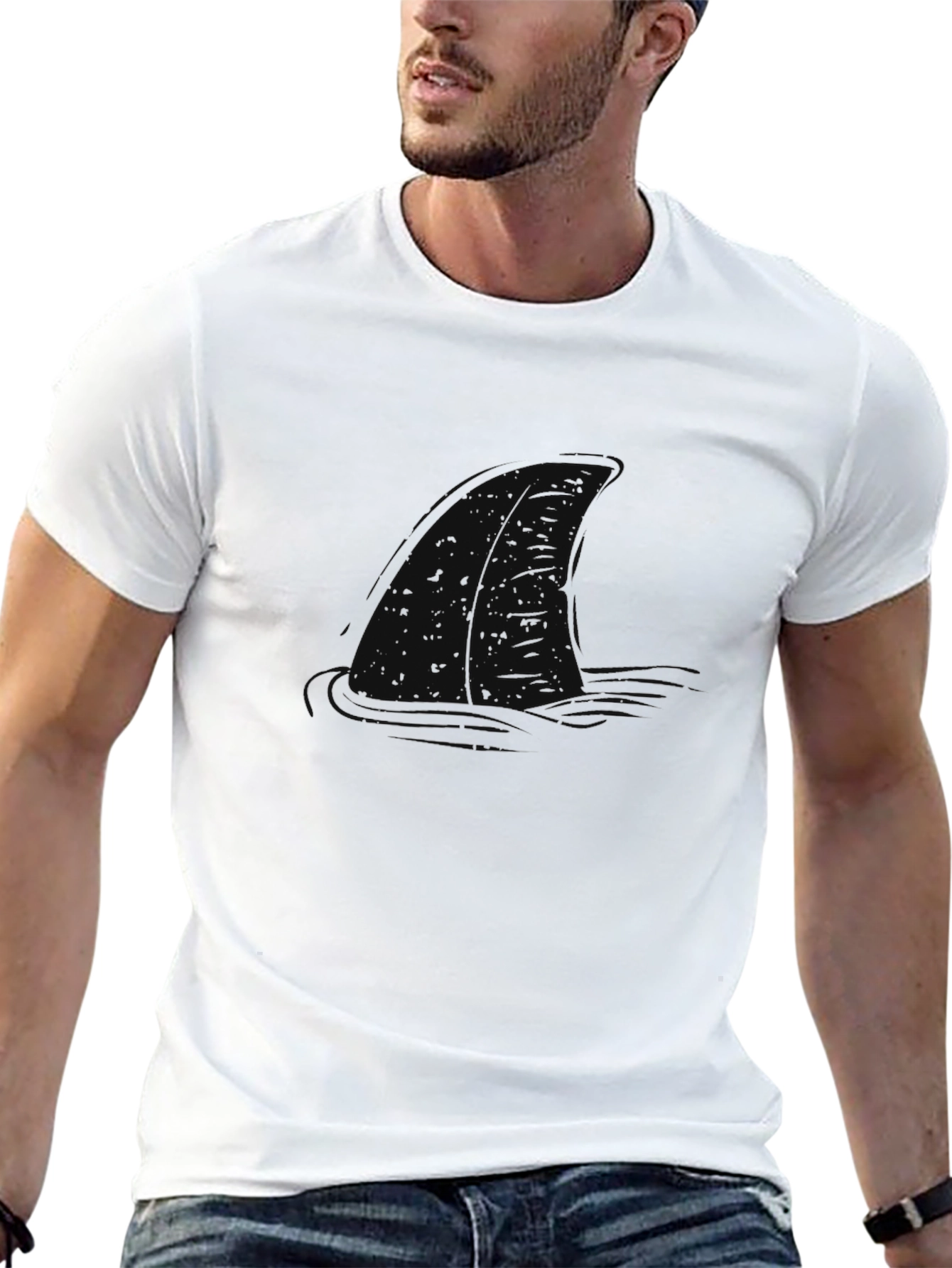 Mens Black Crewneck T-Shirt