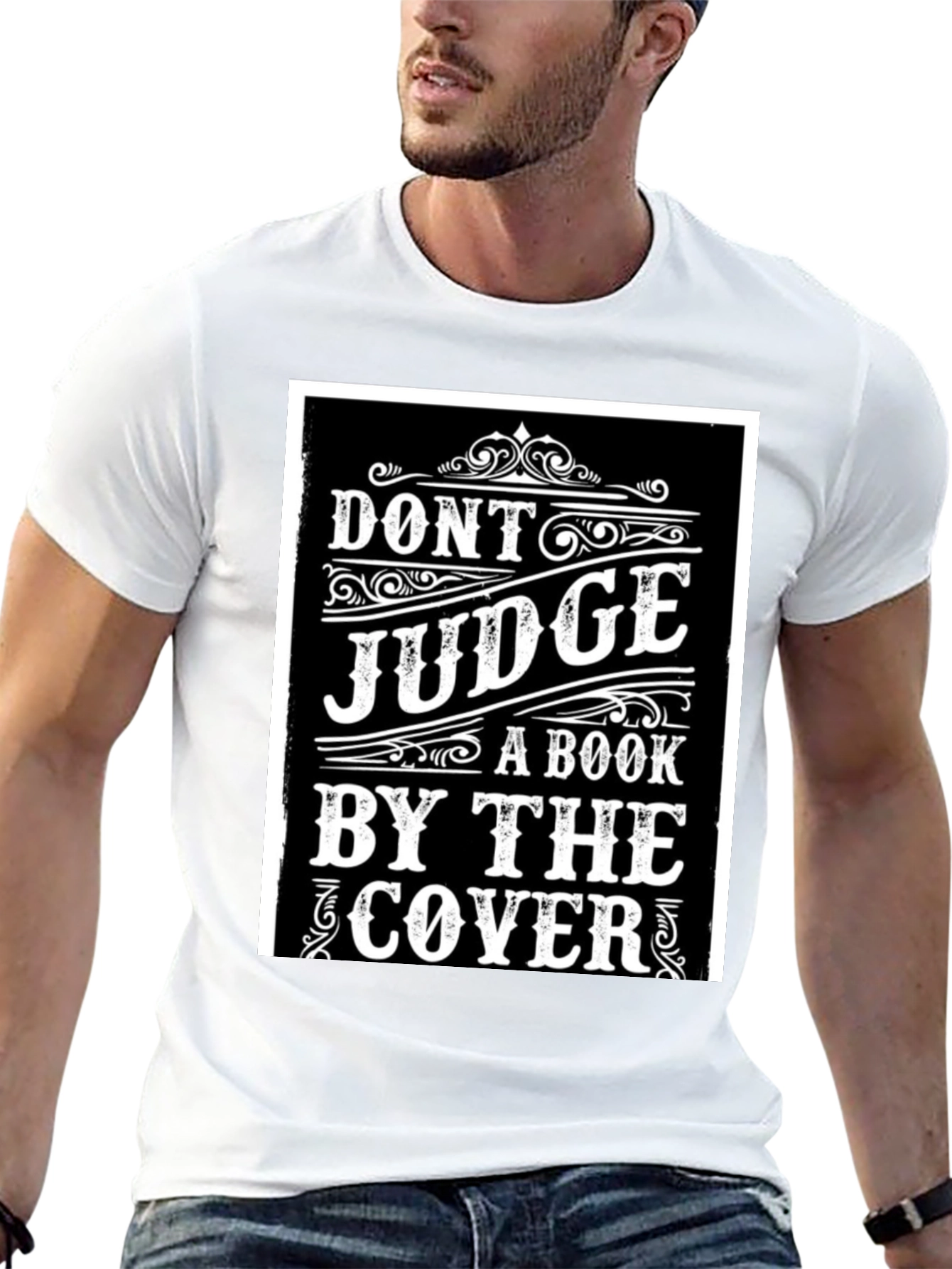 Dont Judge a Book T-Shirt - Black Graphic Tee