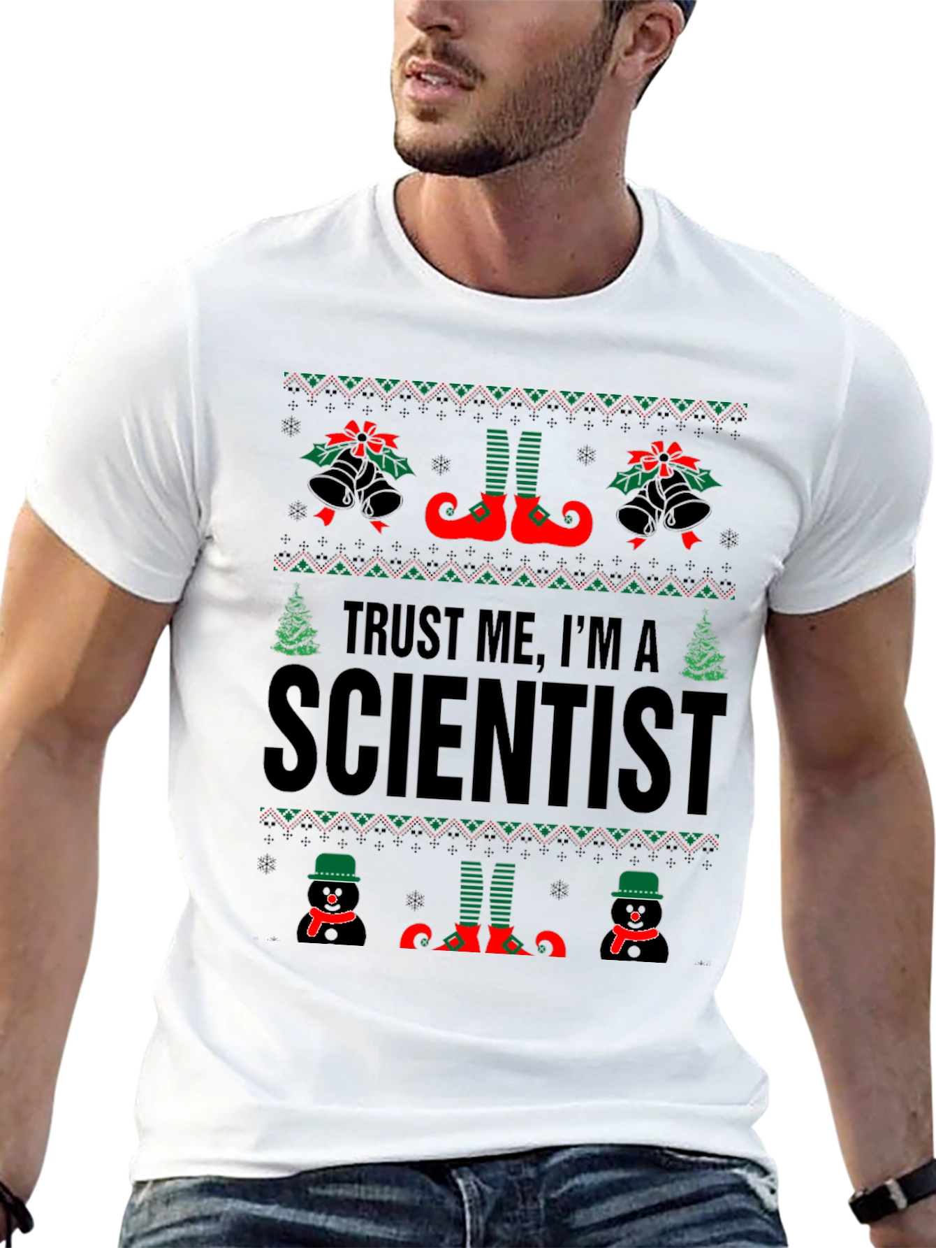 Trust Me Im A Scientist Christmas T-Shirt