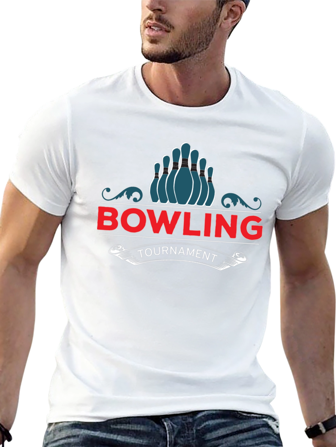Bowling Tournament Graphic T-Shirt