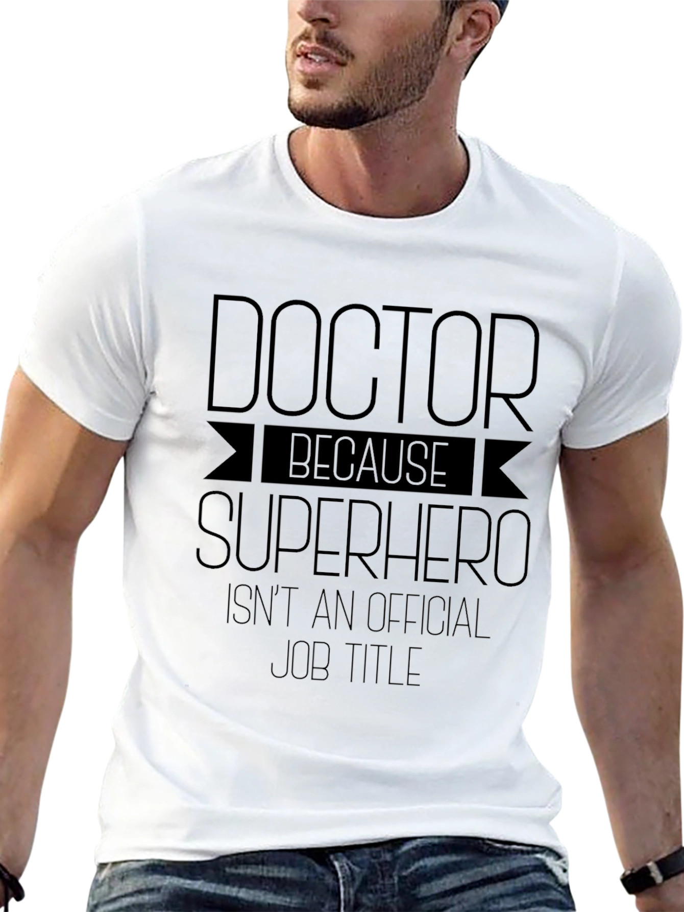 Doctor Superhero Graphic Tee - Black T-Shirt