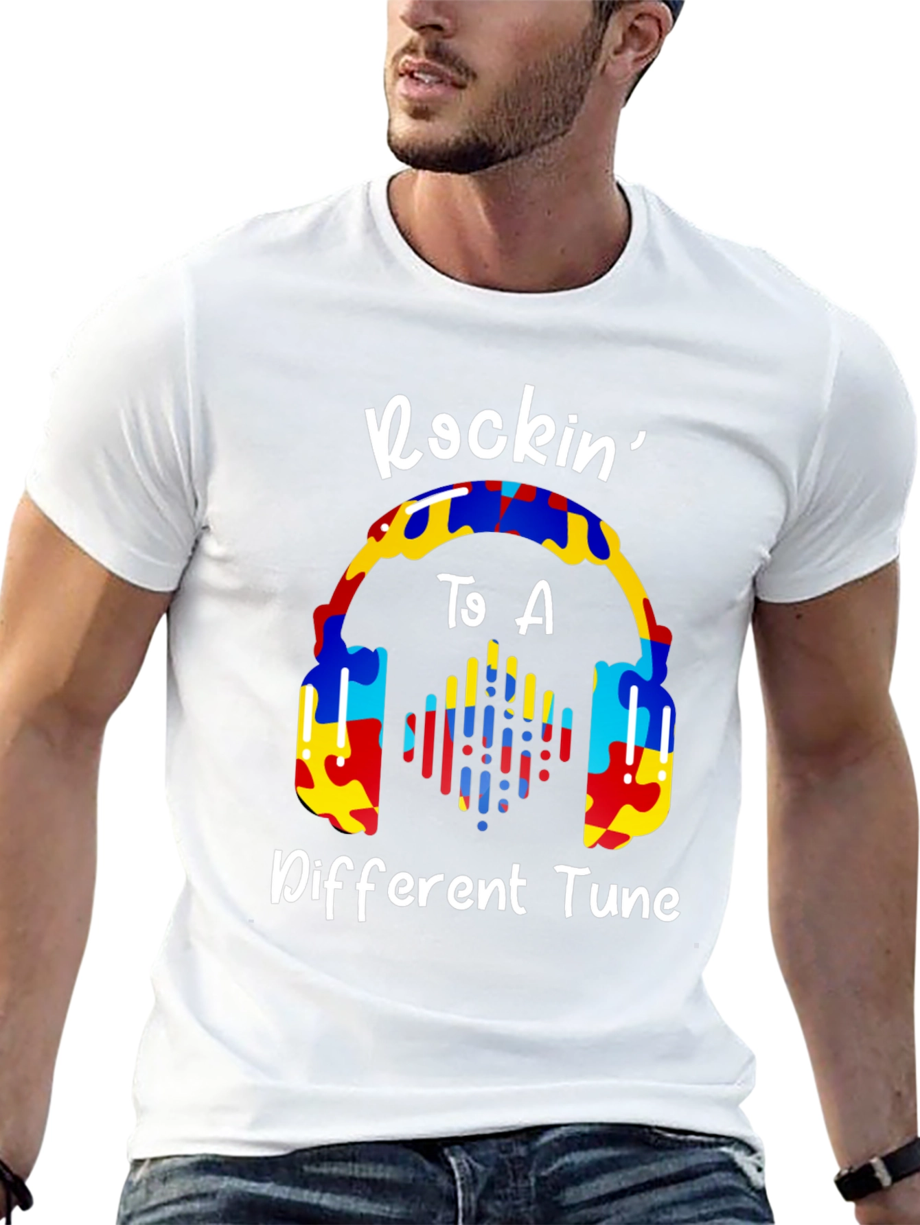 Rockin to a Different Tune Autism Awareness T-Shirt