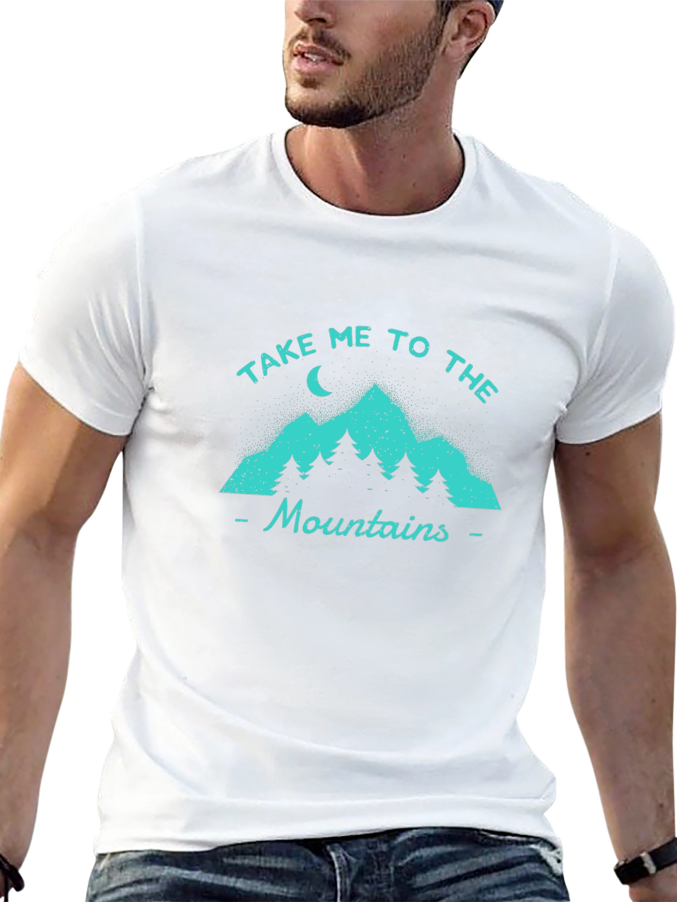 Take Me To The Mountains Graphic Tee - Black