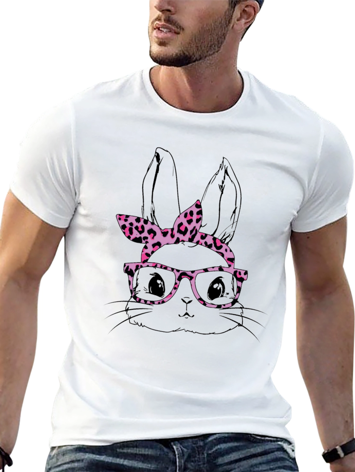 Bunny with Bandana Graphic Tee