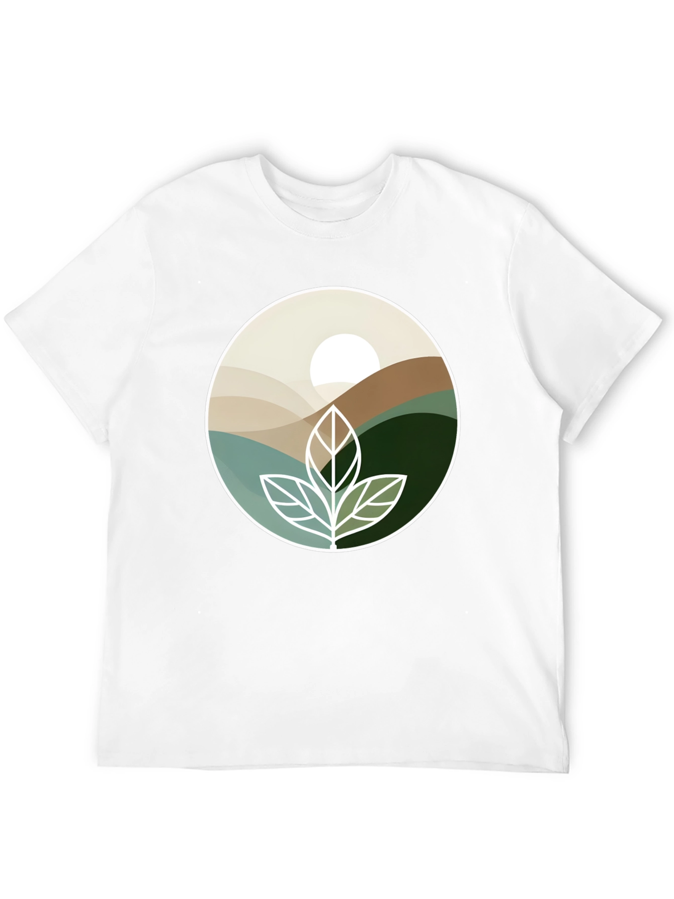 Nature Inspired Graphic Tee - Black