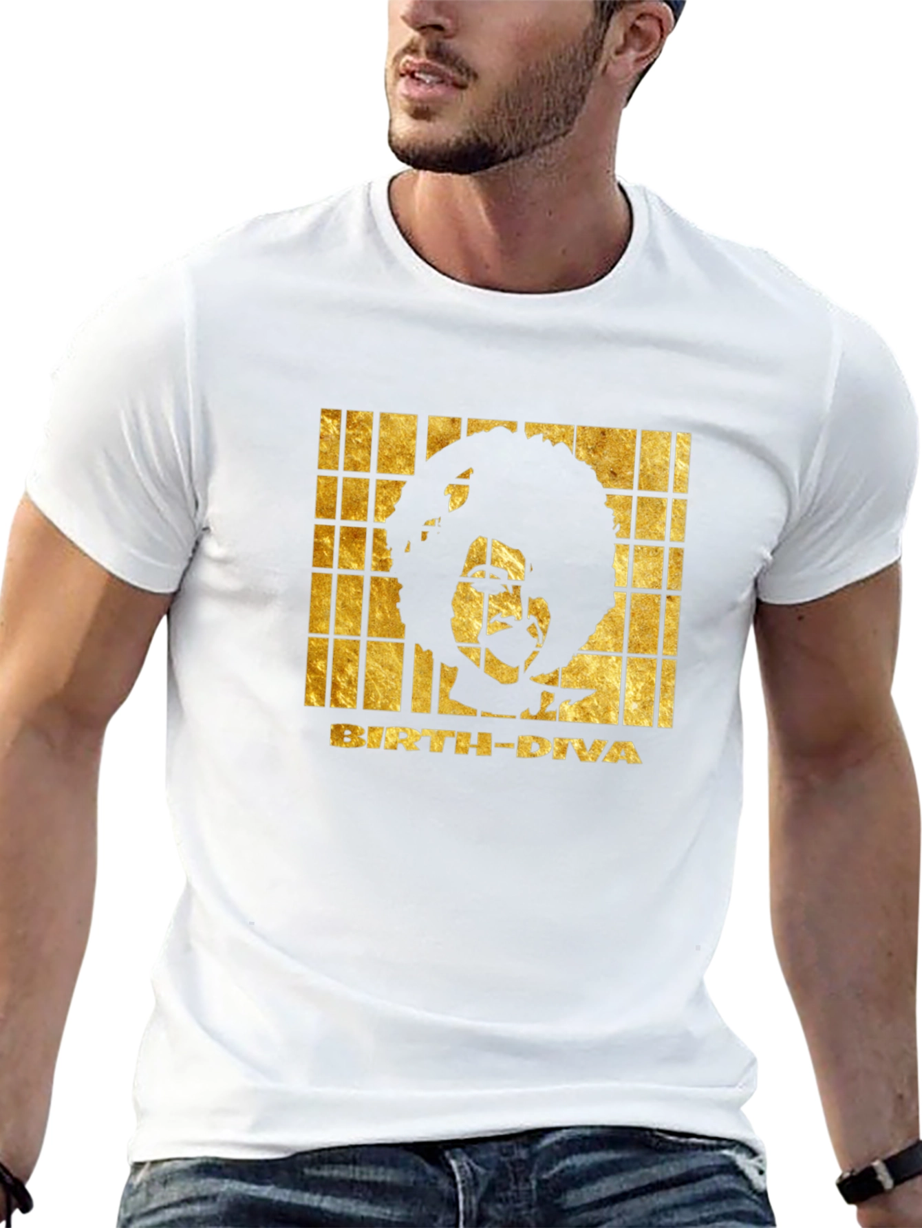 Birth Diva Graphic Print T-Shirt - Black