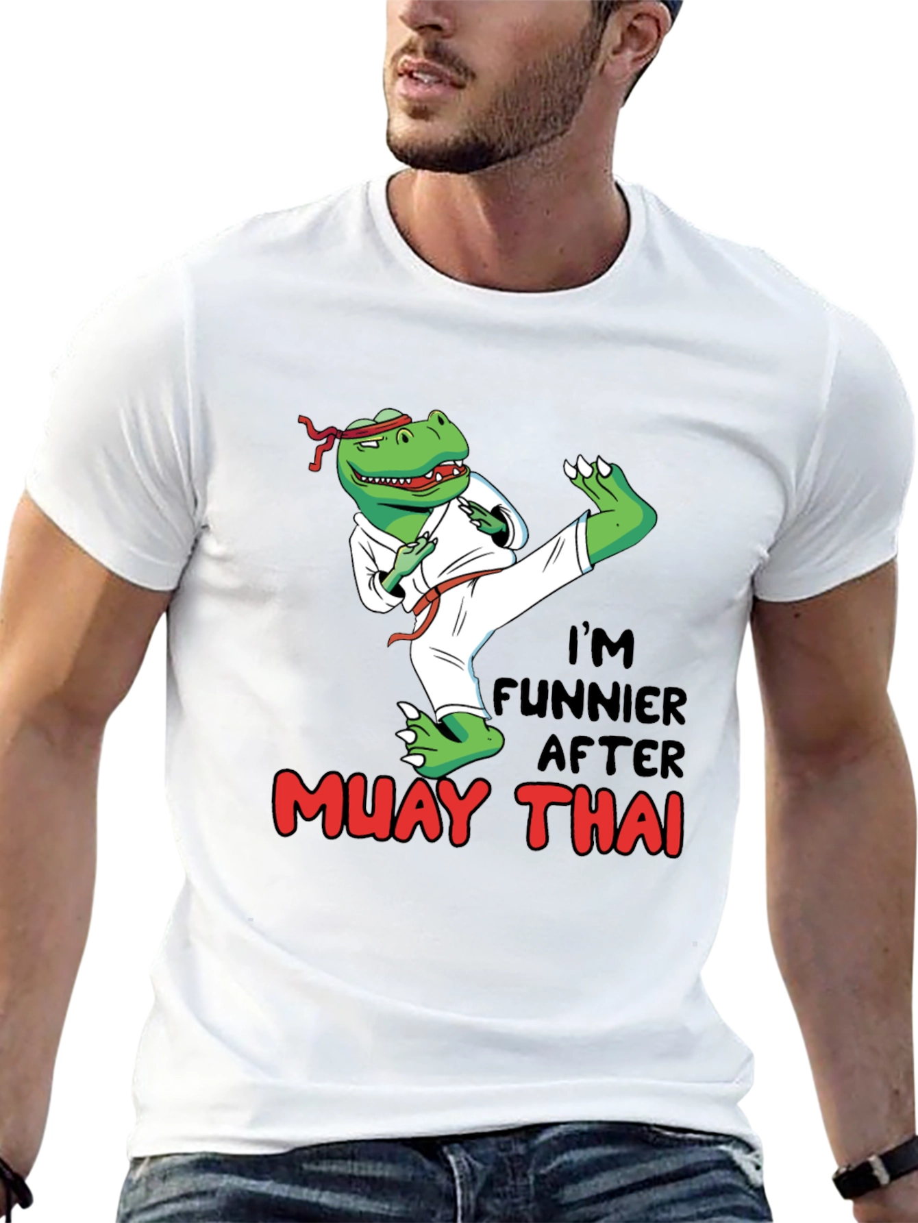 Funny Muay Thai Dinosaur T-Shirt