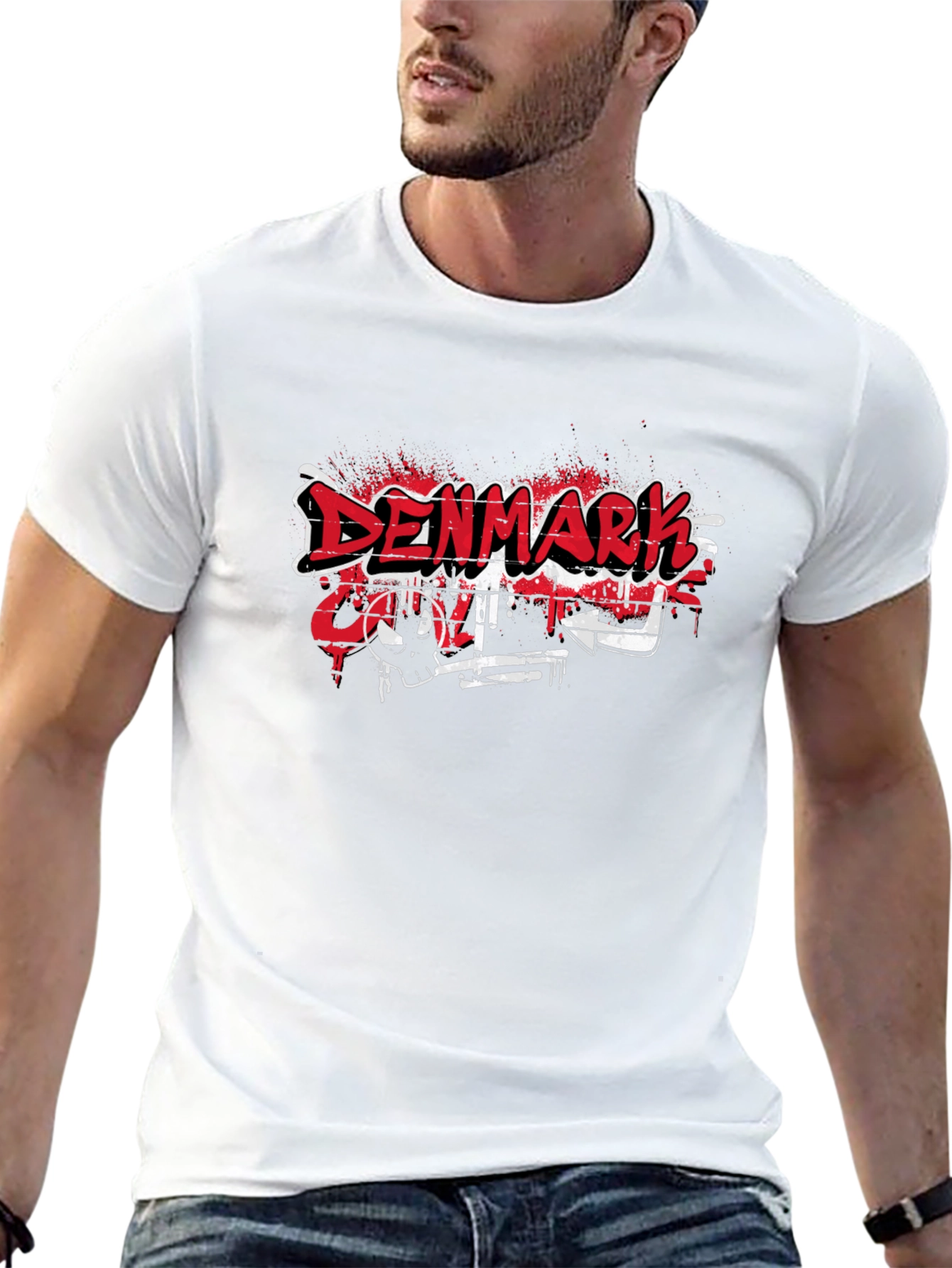 Denmark College Graffiti T-Shirt - Urban Style Tee