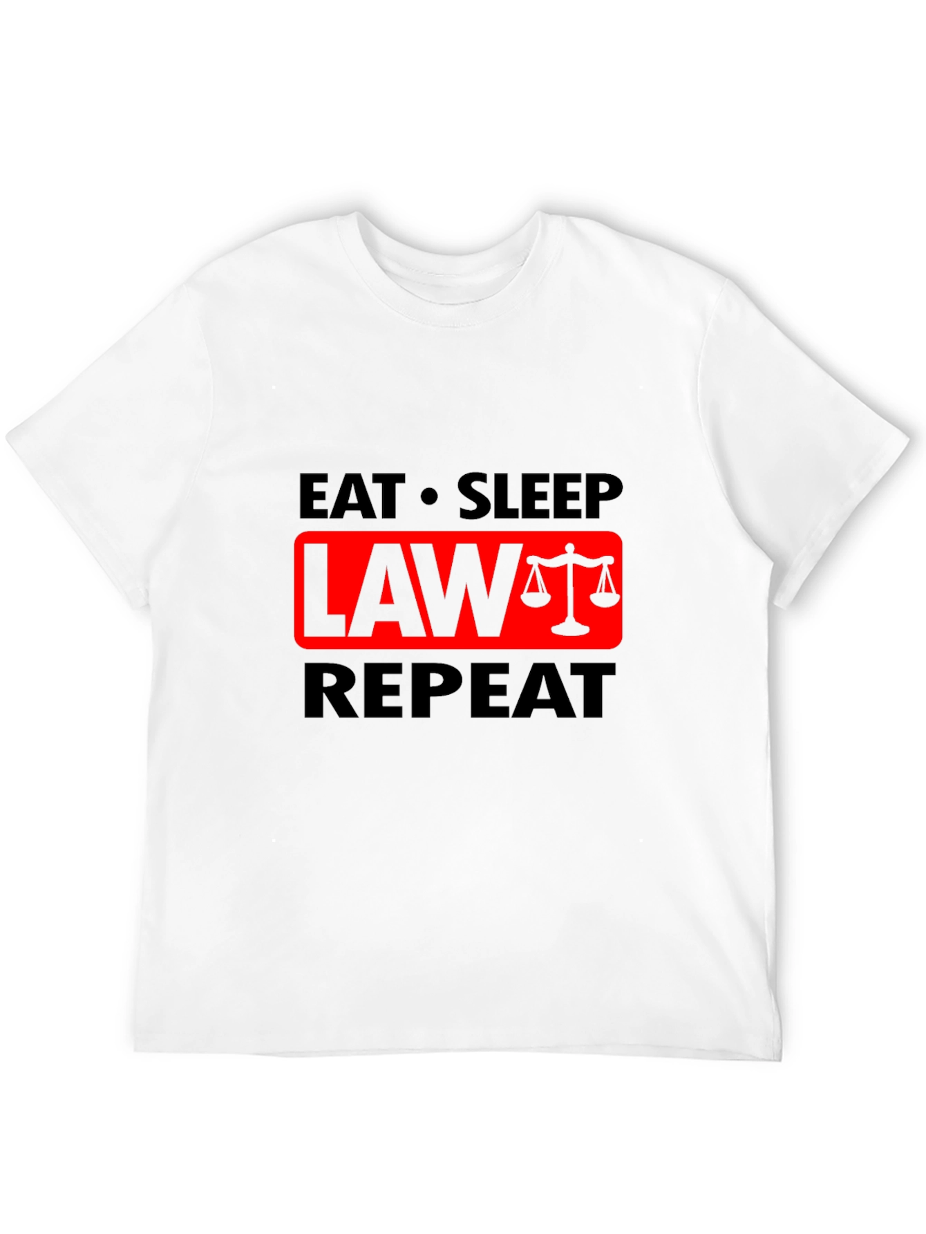 Eat Sleep Law Repeat Graphic T-Shirt - Lawyer Gift