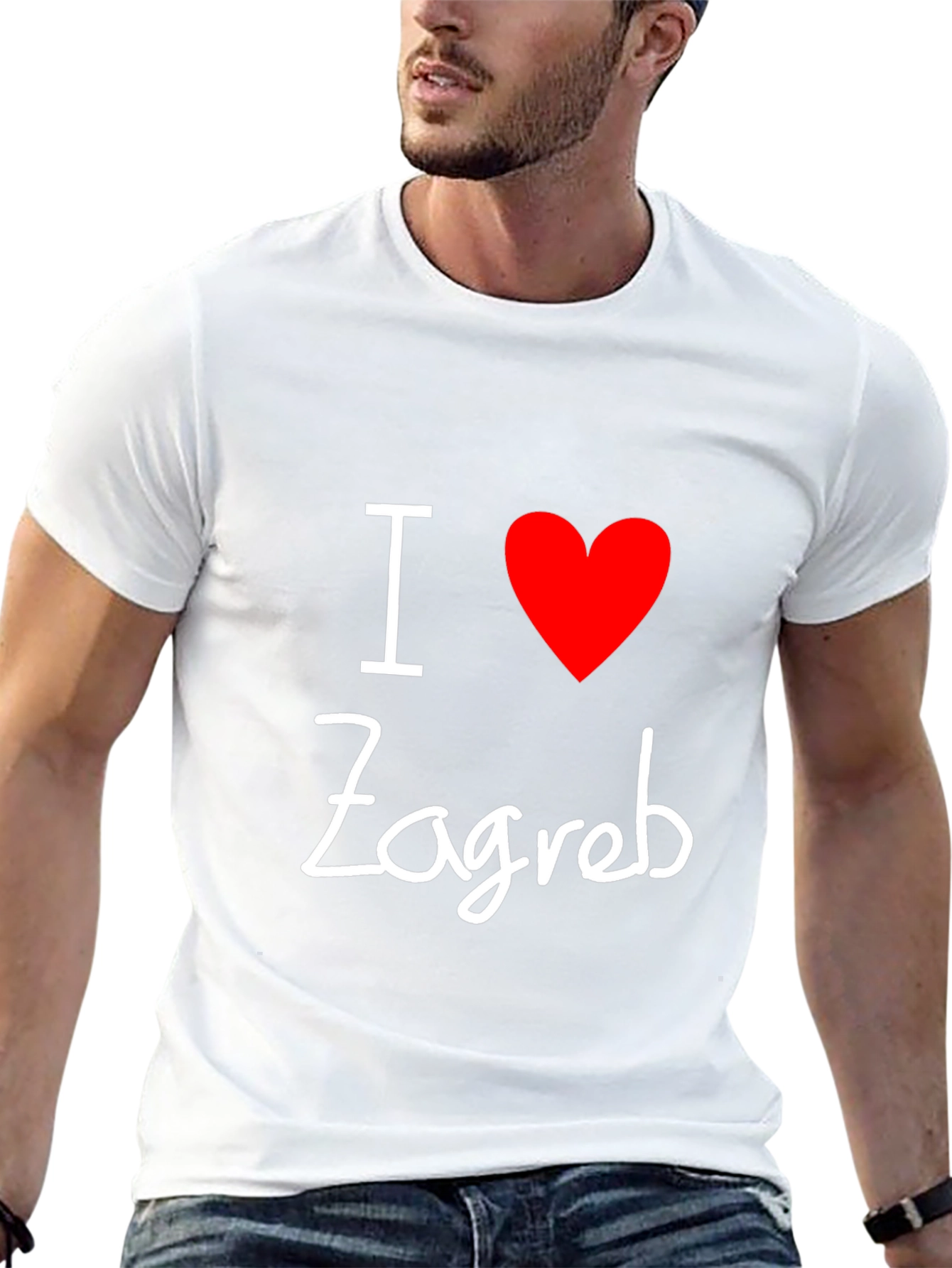 I Love Zagreb Black T-Shirt