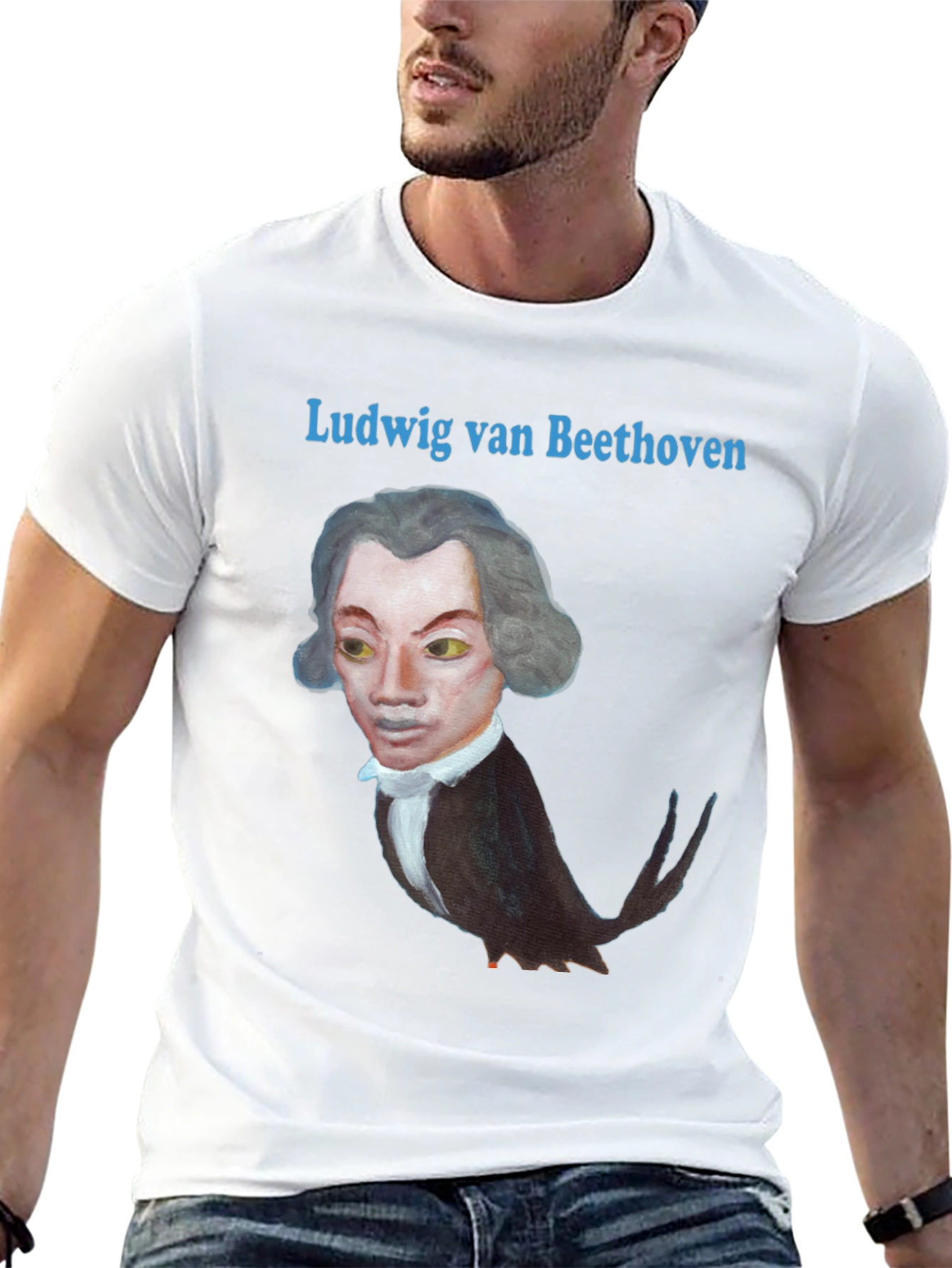 Beethoven Bird T-Shirt - Black