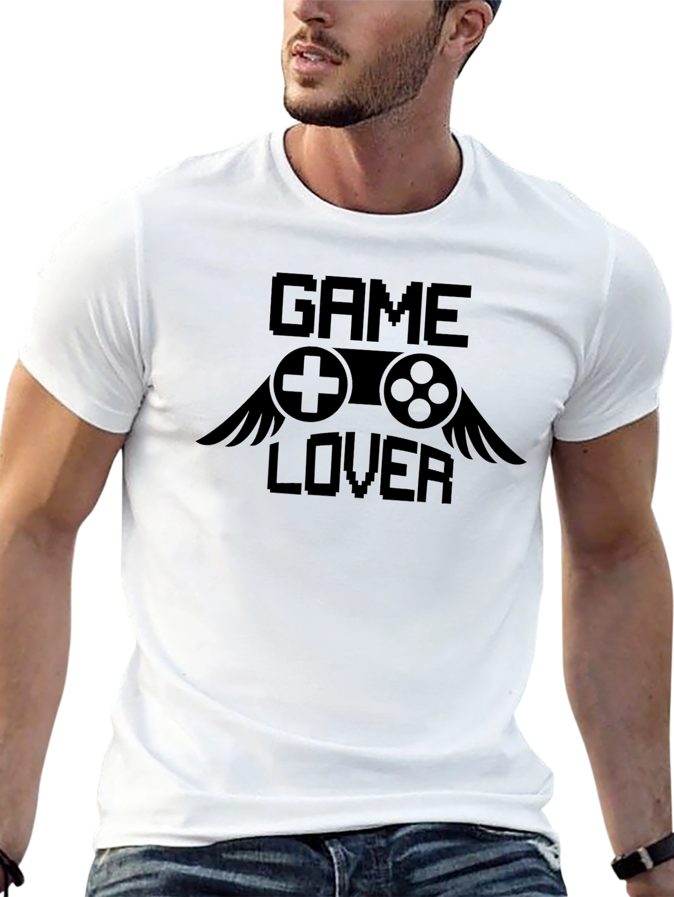Game Lover Black Graphic Tee - Gamer Apparel