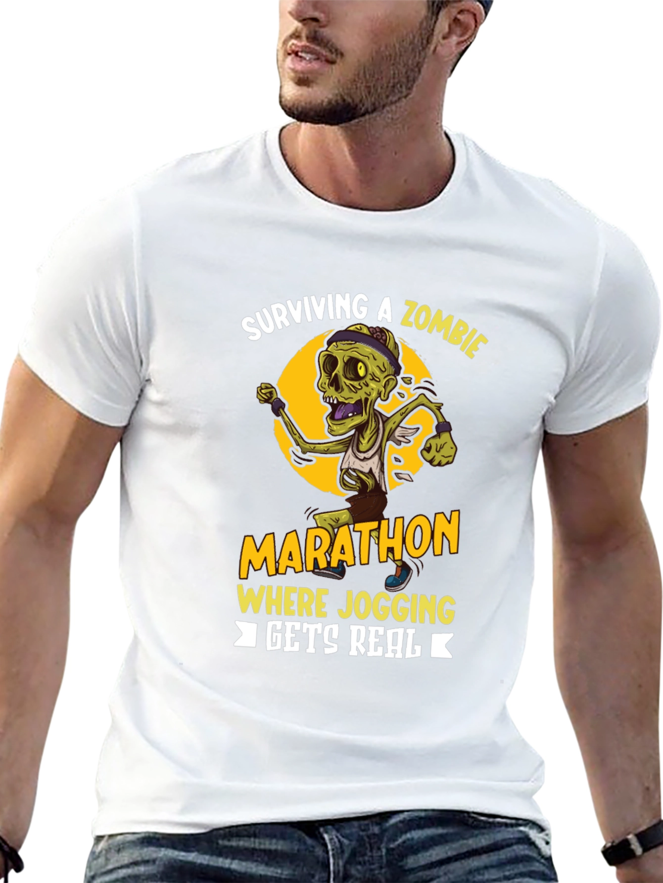Zombie Marathon T-Shirt - Running Gets Real!