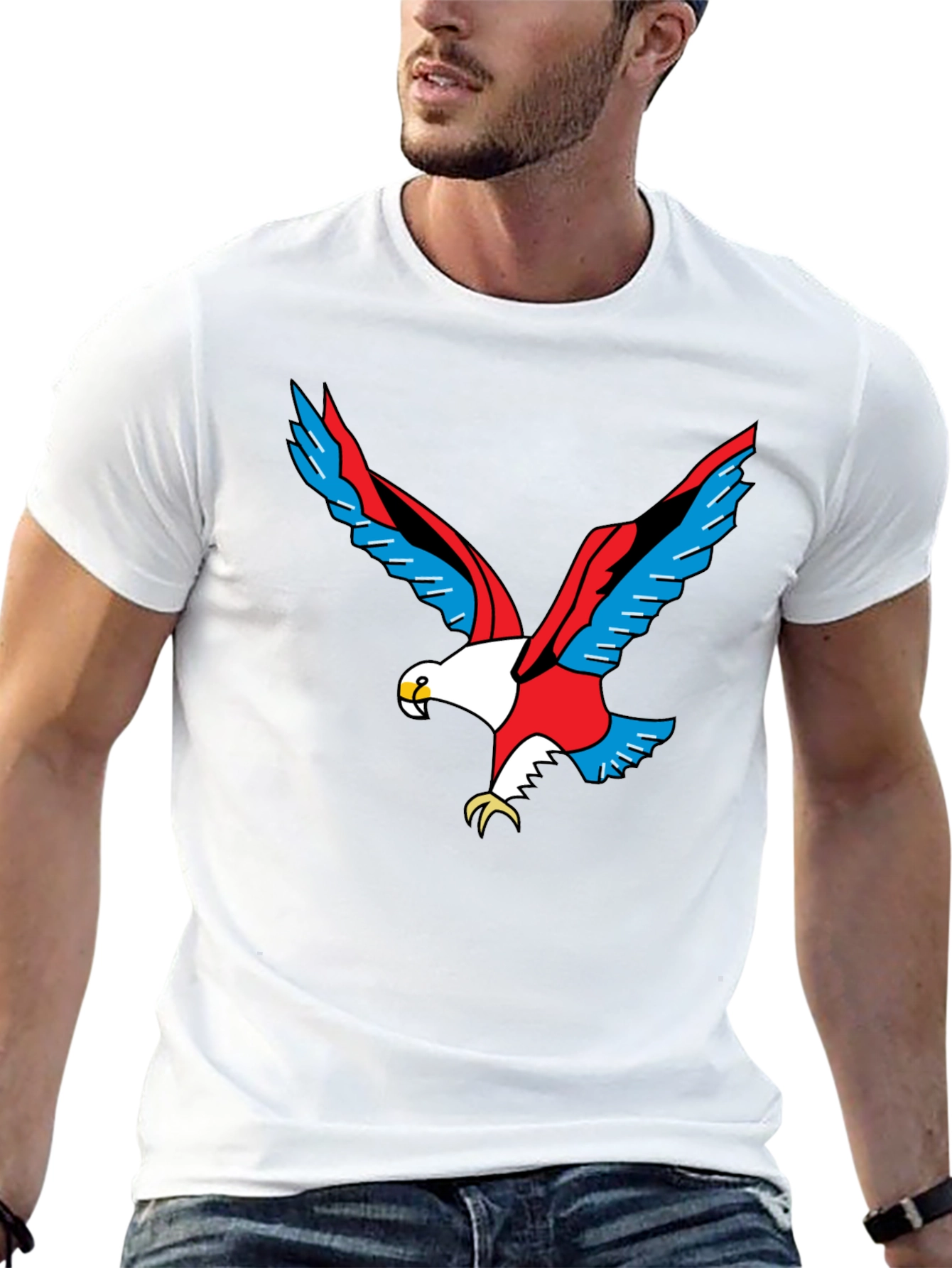 Bold Eagle Graphic Black T-Shirt