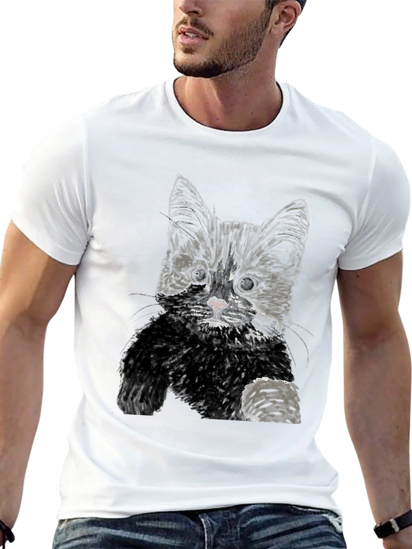 Black Cat Graphic Tee - Unisex Casual T-Shirt