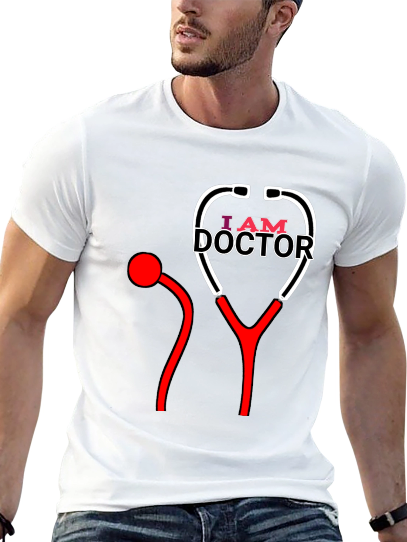 I Am Doctor T-Shirt - Stethoscope Design