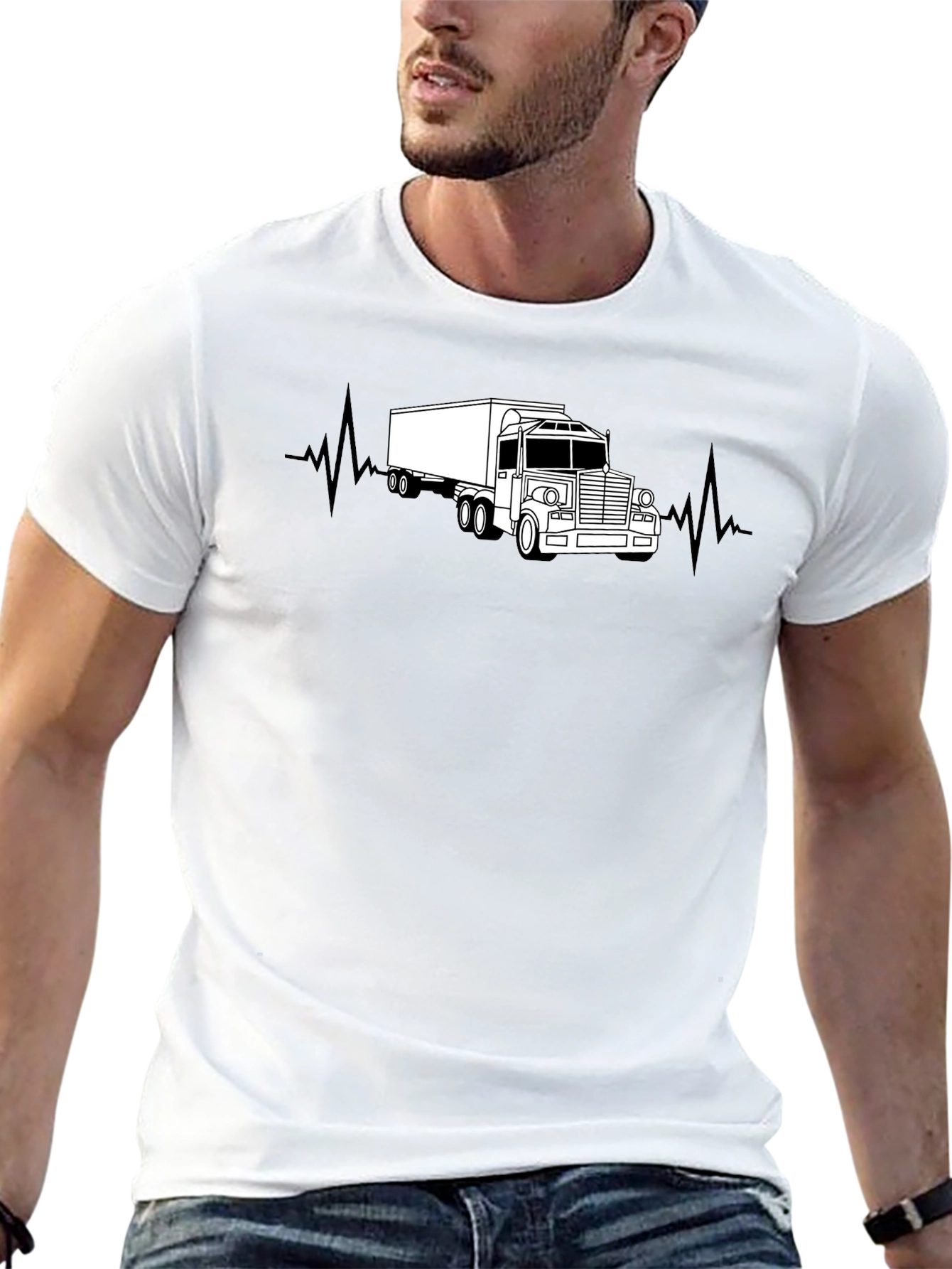 Truck Heartbeat T-Shirt