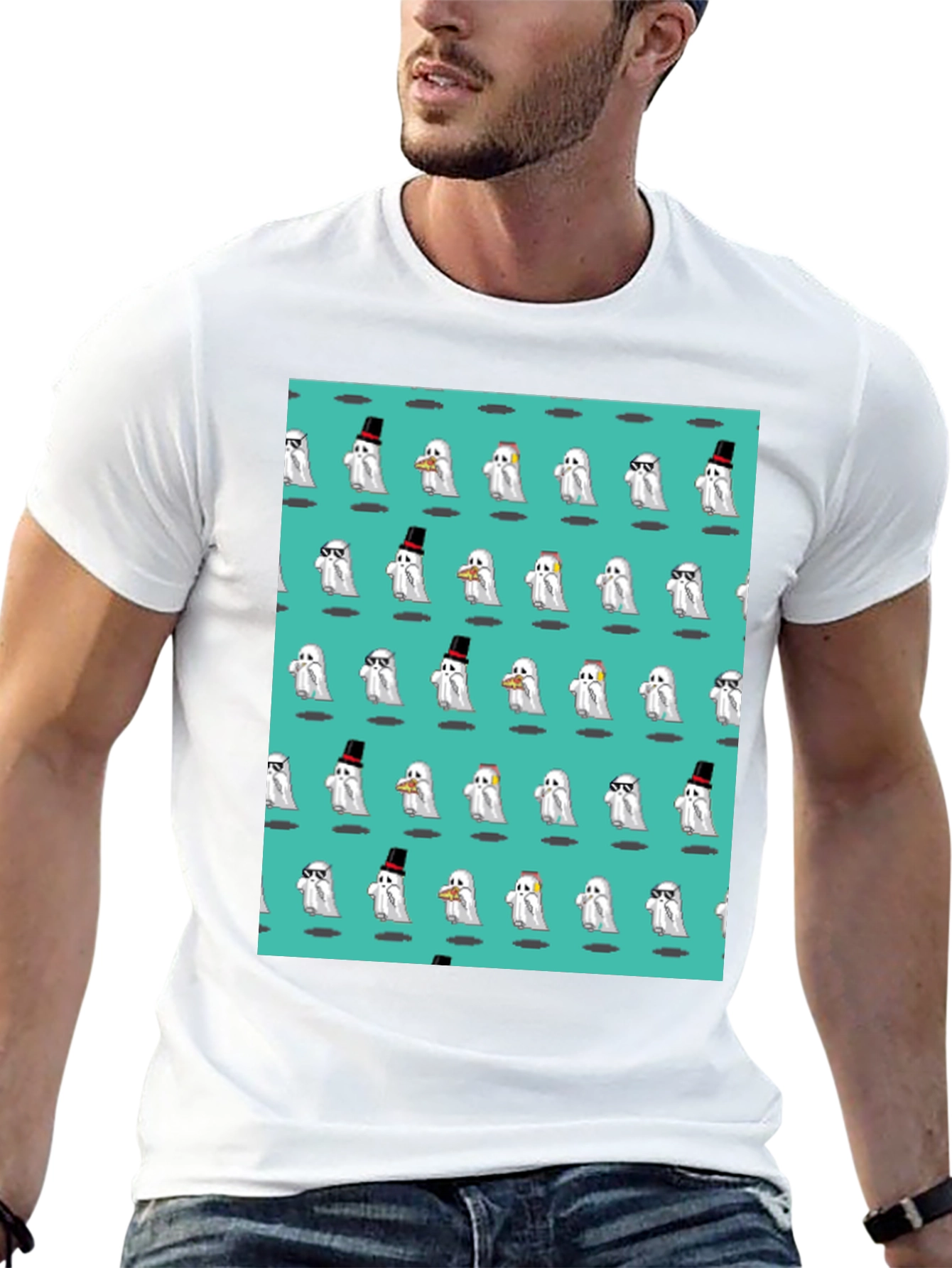 Ghost Pattern T-Shirt