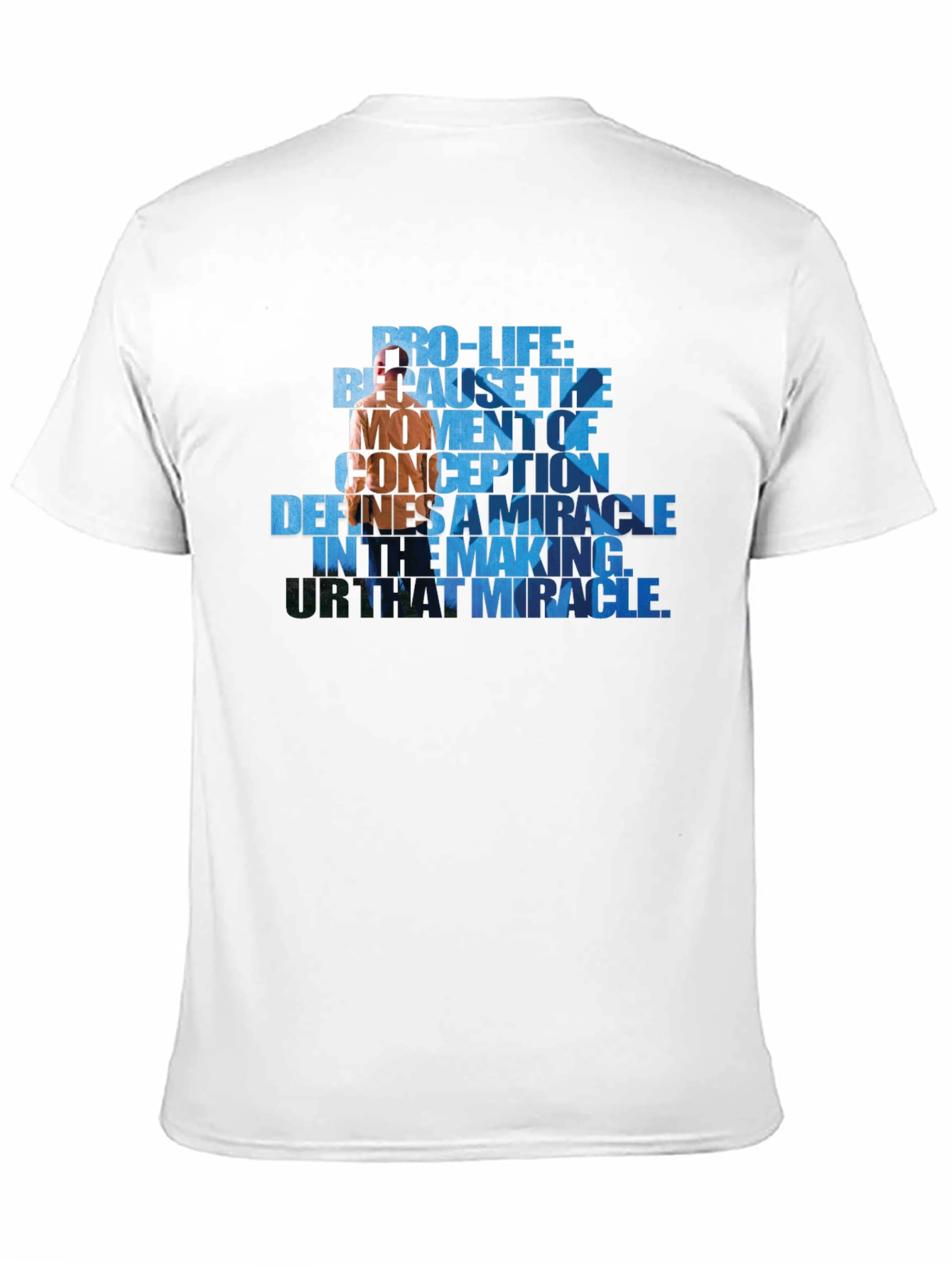 Pro-Life Graphic Tee - Because The Moment of Conception