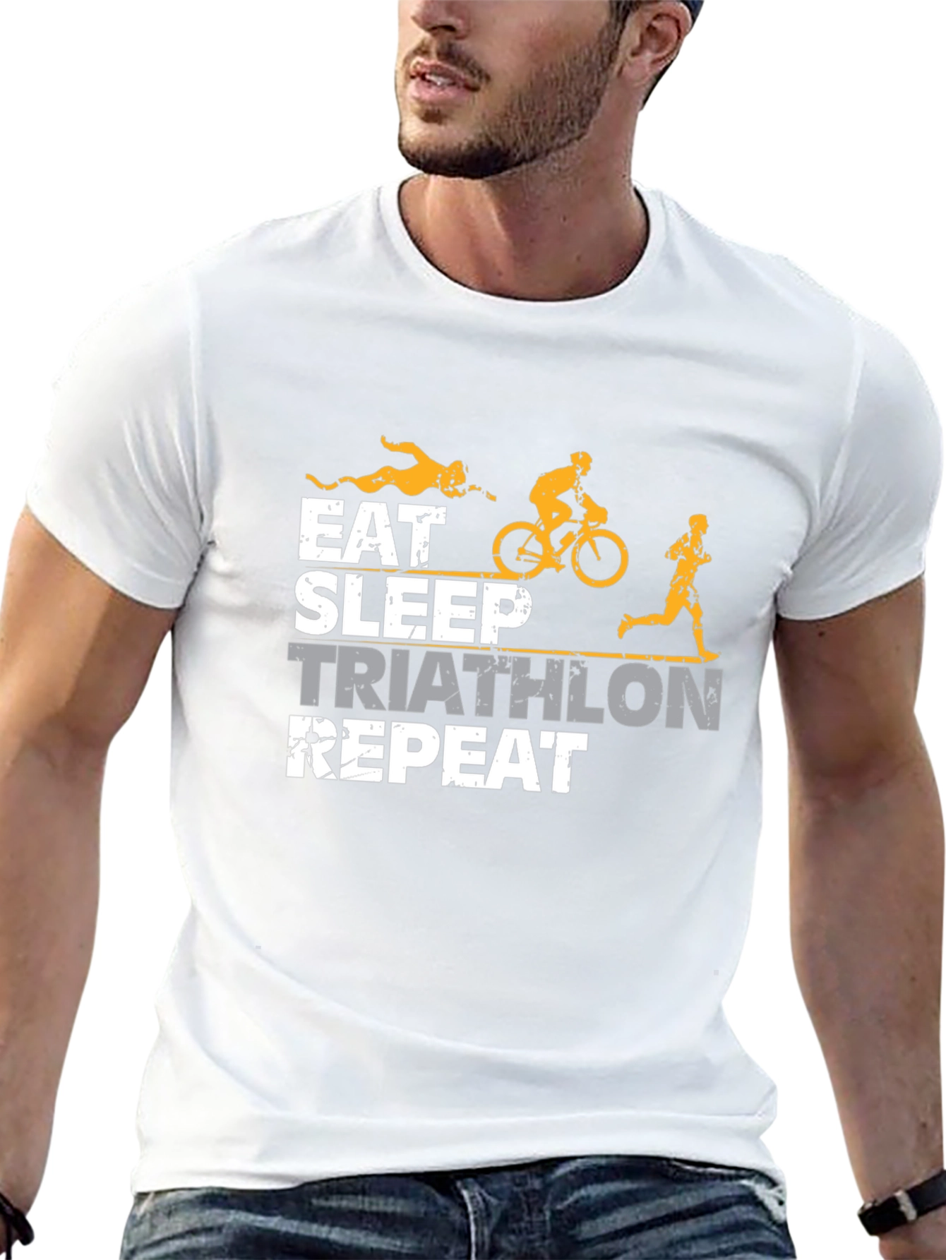 Eat Sleep Triathlon Repeat T-Shirt