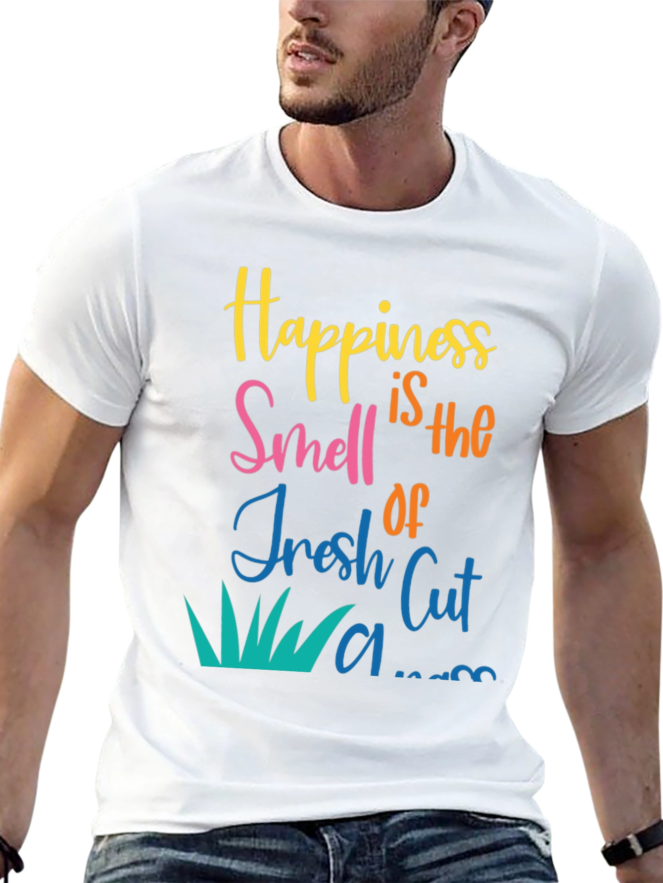 Happiness is Fresh Cut Lawn Graphic Tee
