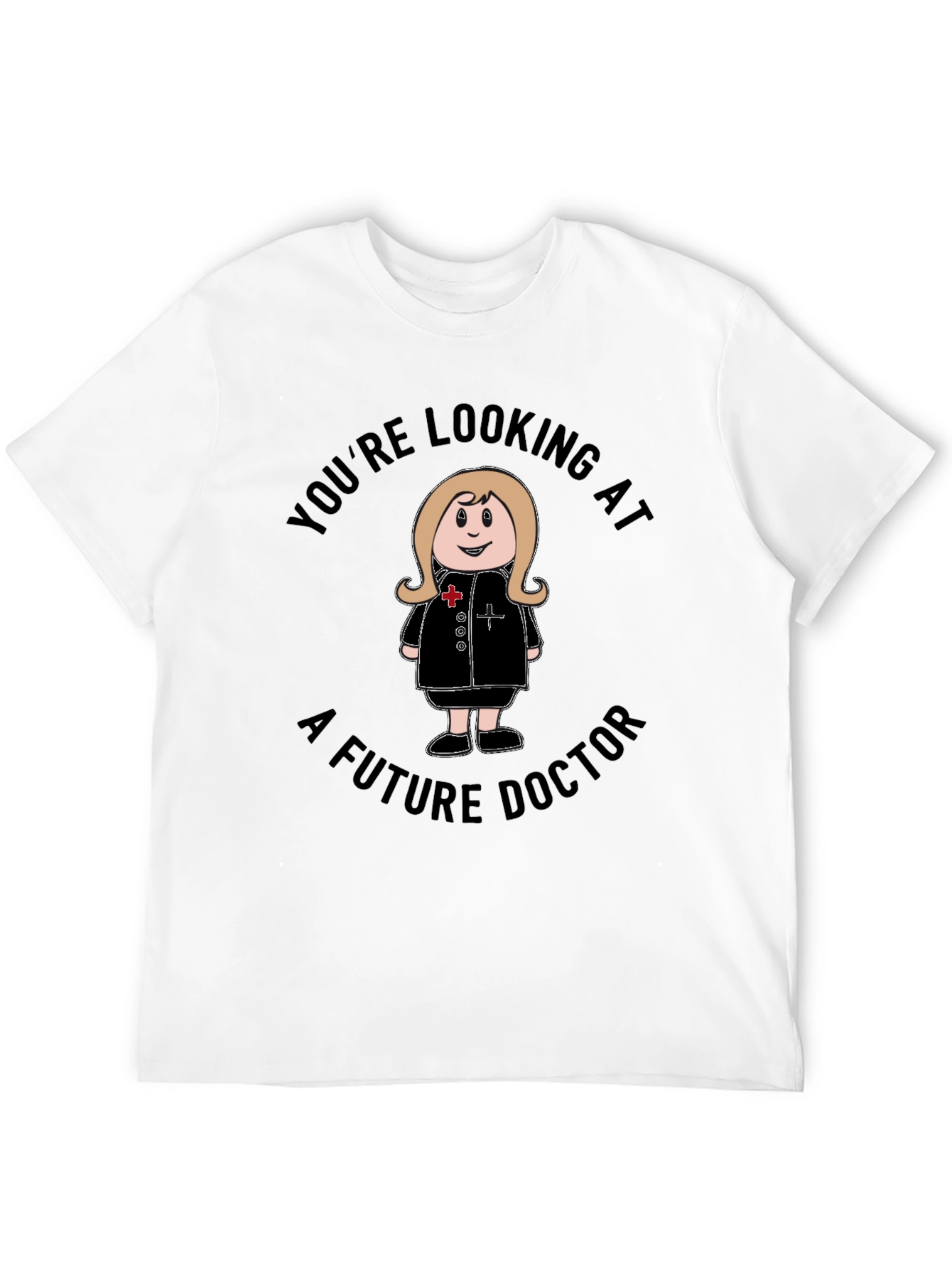 Future Doctor T-Shirt - Cartoon Nurse Graphic Tee