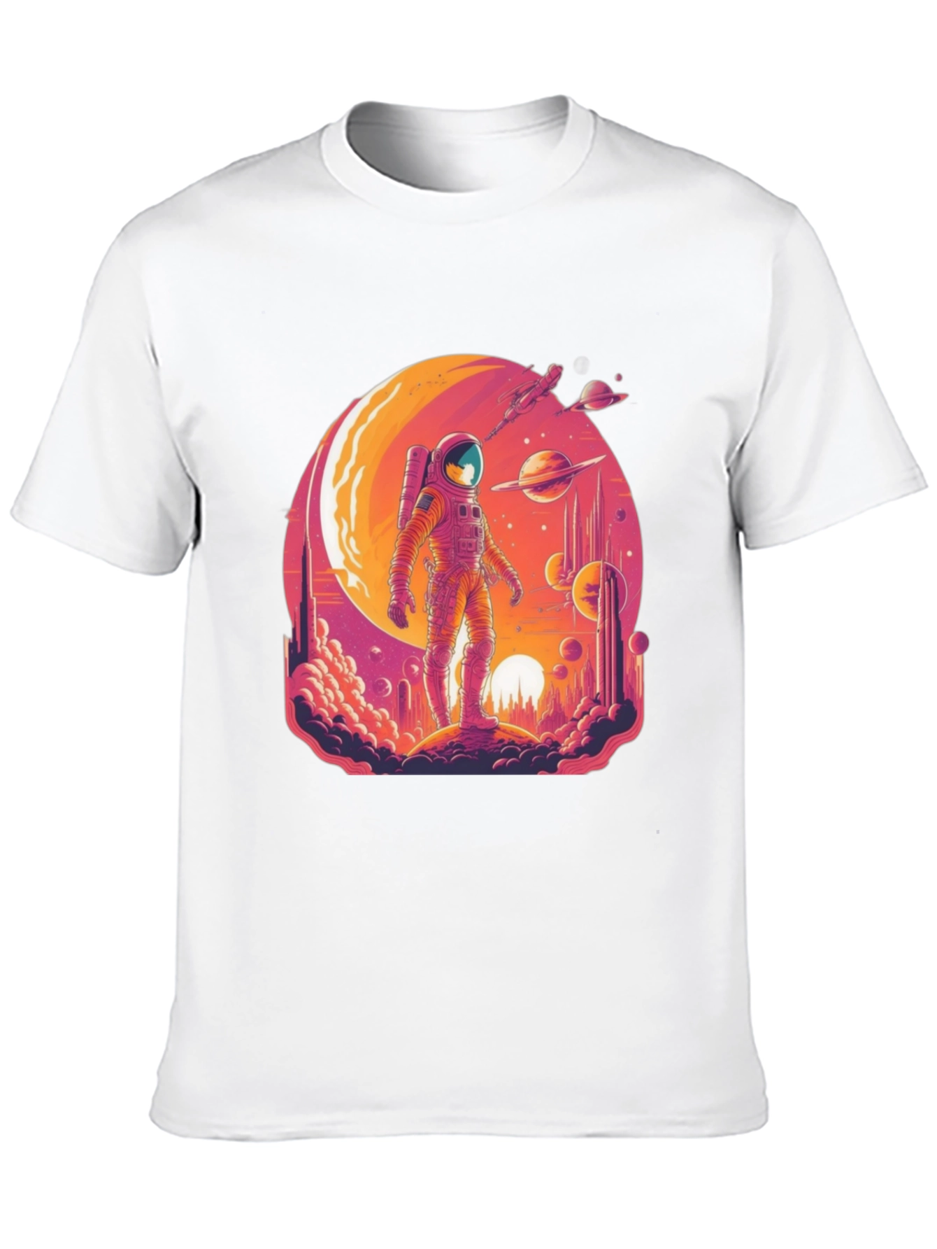 Cosmic Astronaut Graphic T-Shirt