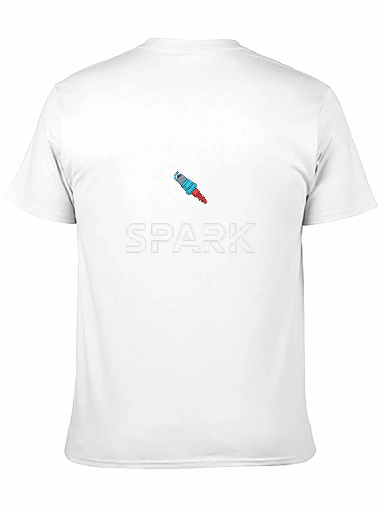 Spark Plug Graphic Black T-Shirt