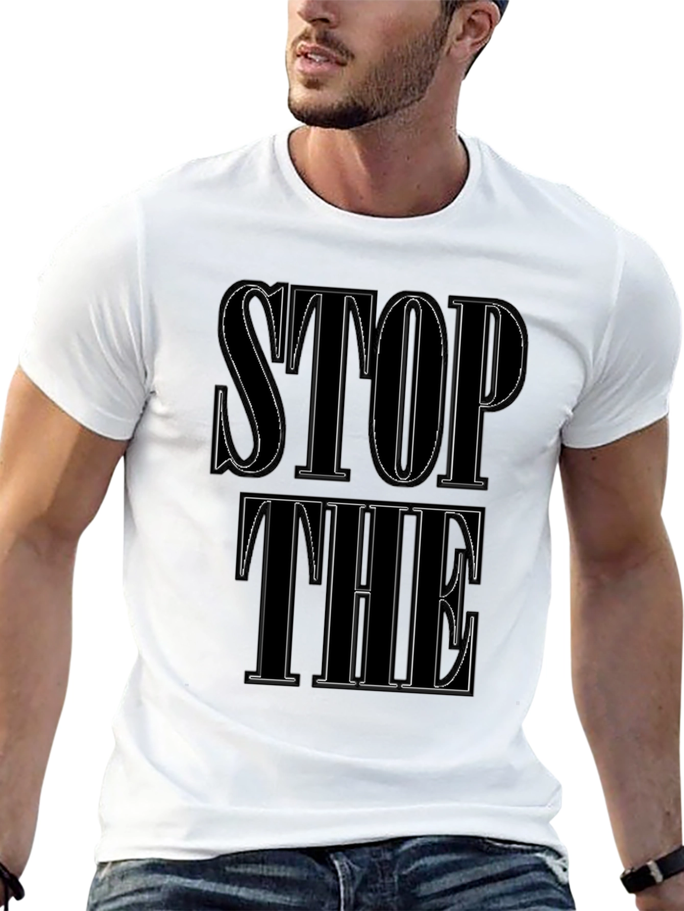 Stop The T-Shirt Graphic Print
