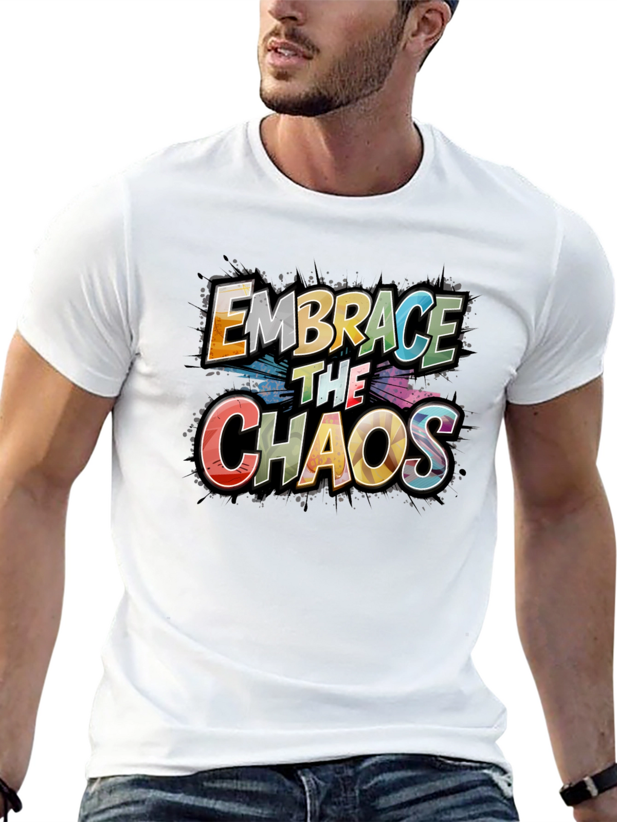 Embrace the Chaos Graphic Tee - Premium Cotton