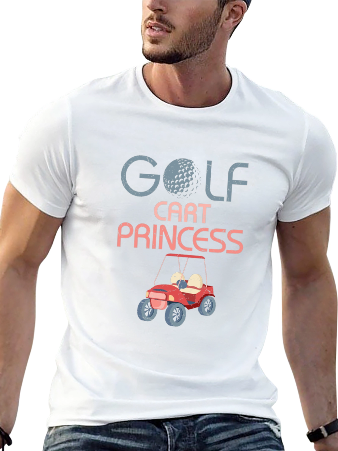 Golf Cart Princess Graphic Tee
