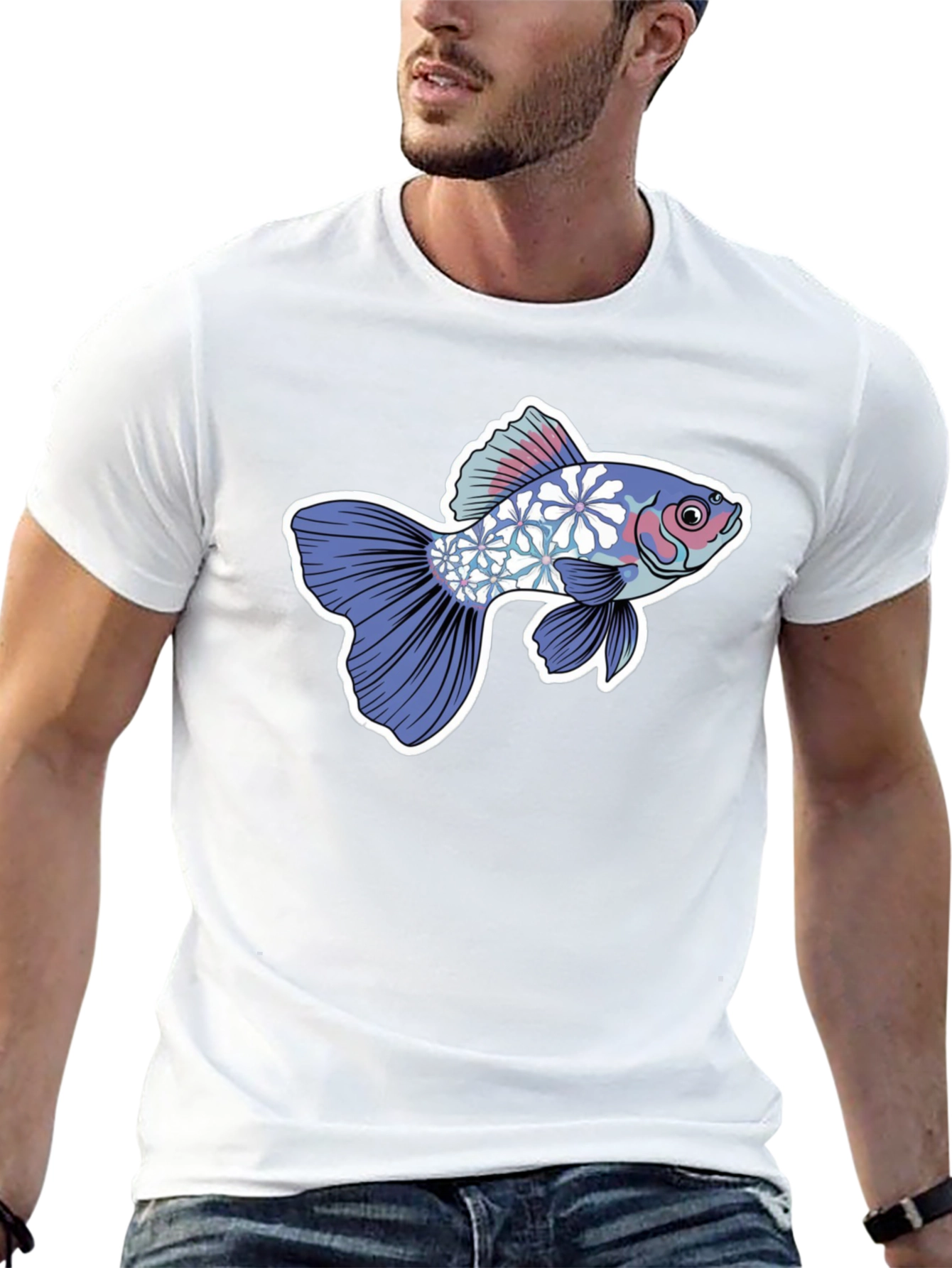Floral Koi Graphic Tee