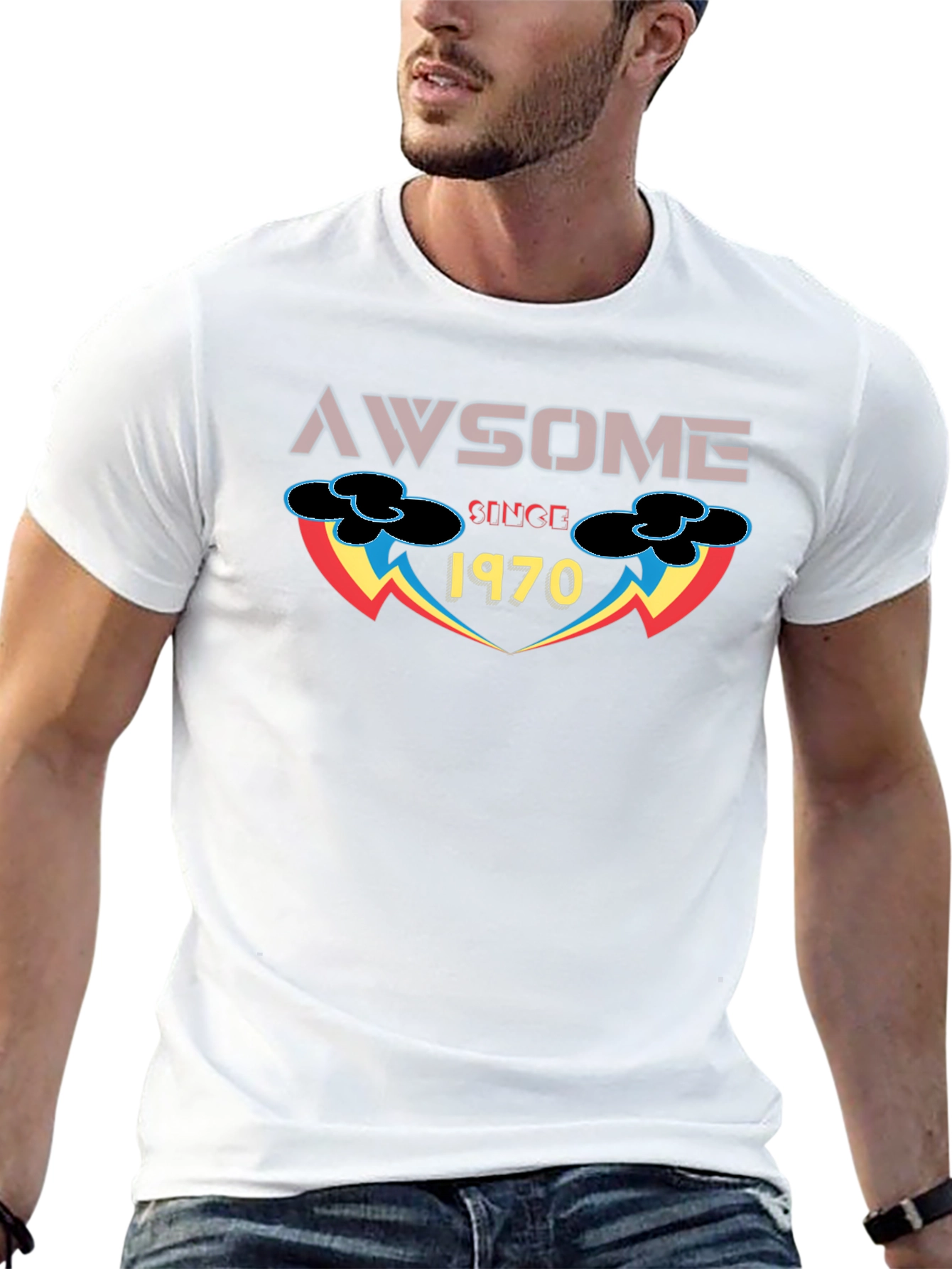 Awesome Since 1970 Graphic T-Shirt