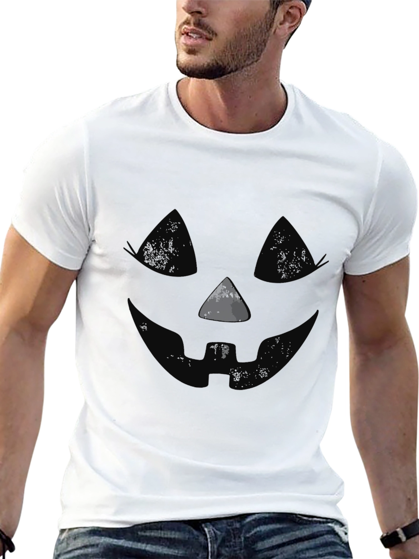 Halloween Jack-O-Lantern Face Tee