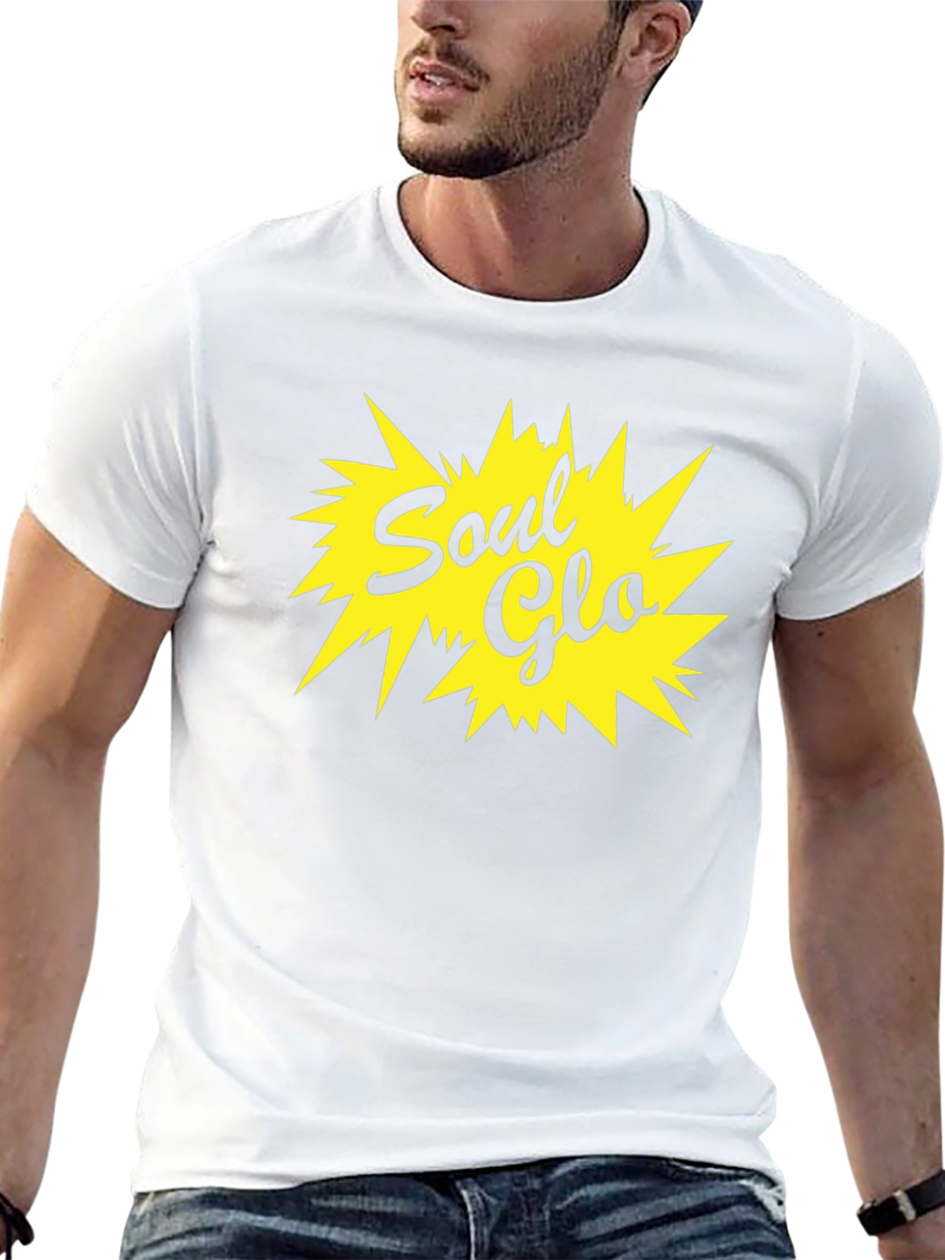 Retro Soul Glo Graphic Black T-Shirt