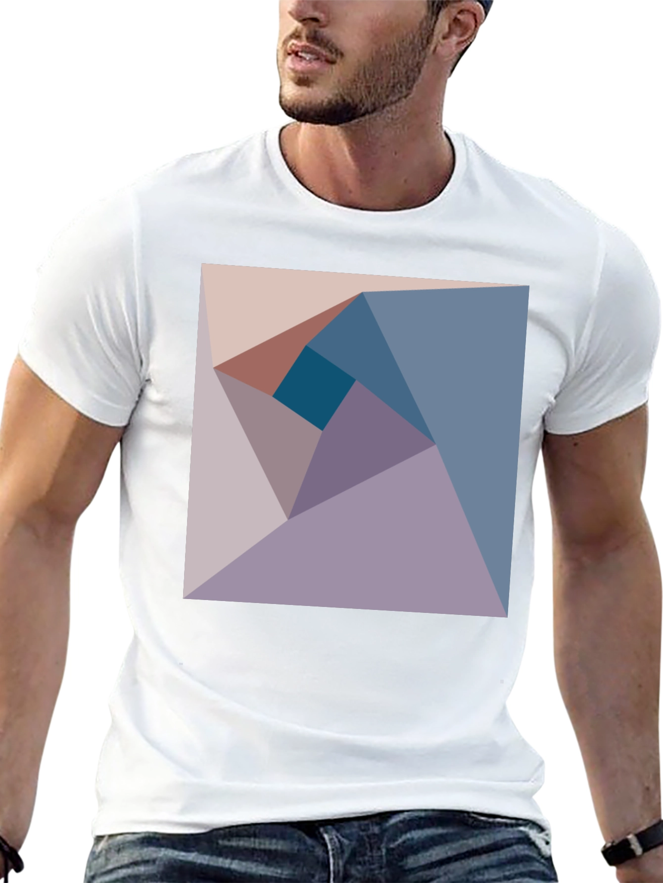 Geometric Design Tee - Abstract Art Shirt