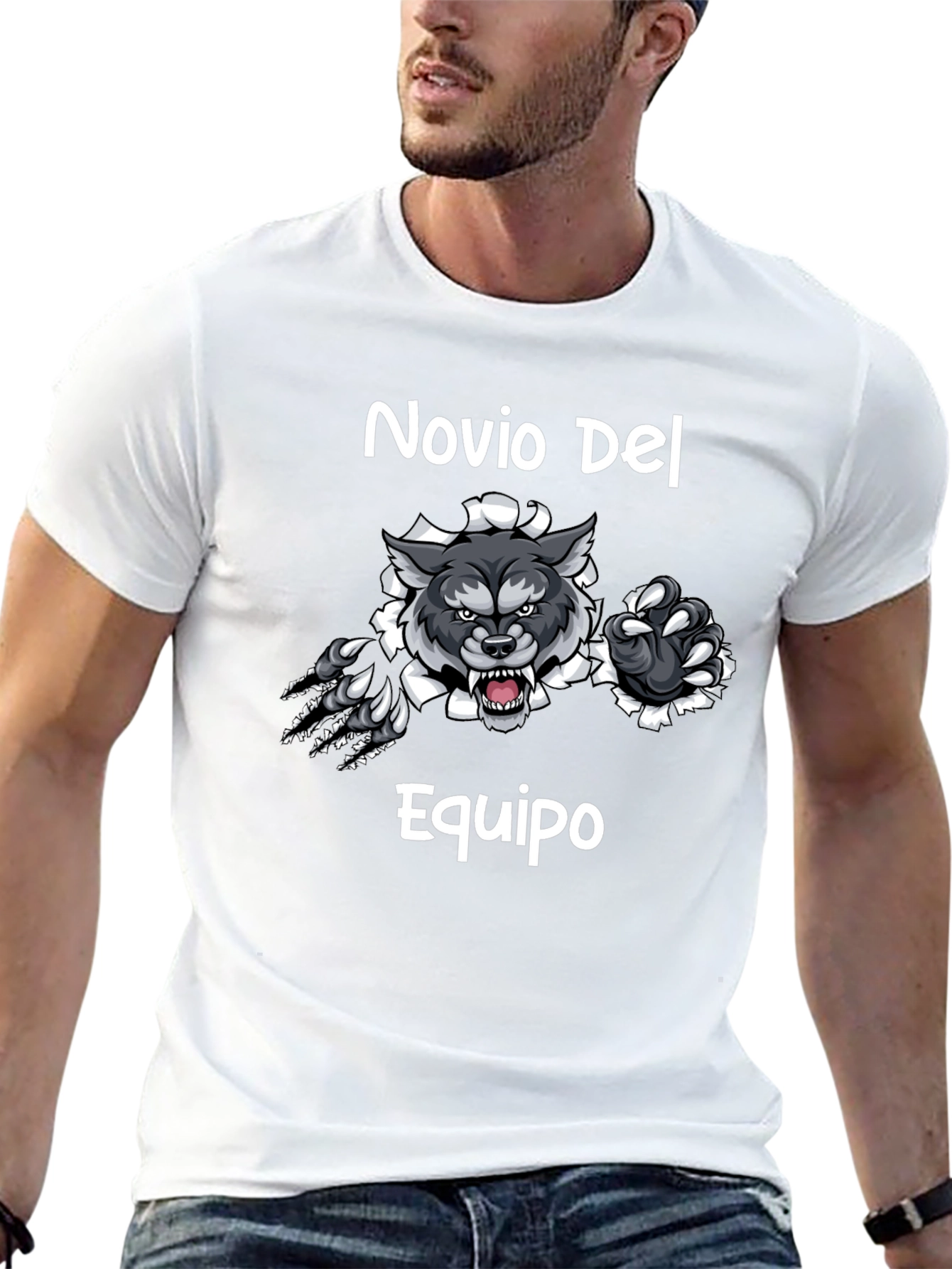 Novio Del Equipo Wolf Graphic T-Shirt